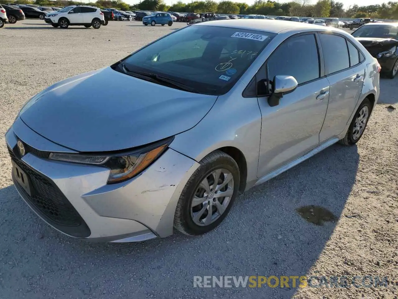 2 Photograph of a damaged car 5YFEPMAE9NP284292 TOYOTA COROLLA 2022
