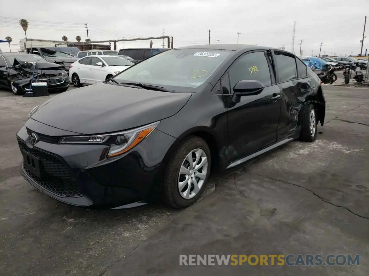 2 Photograph of a damaged car 5YFEPMAE9NP300328 TOYOTA COROLLA 2022