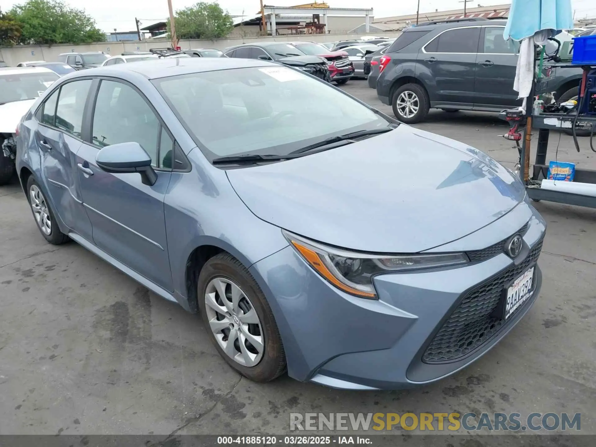 1 Photograph of a damaged car 5YFEPMAE9NP305268 TOYOTA COROLLA 2022