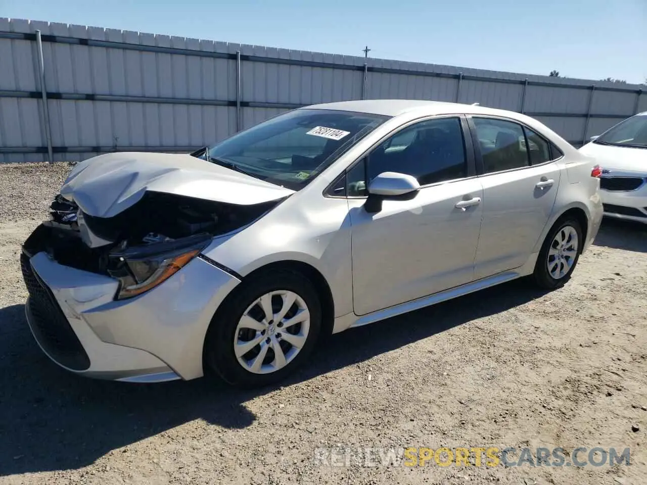 1 Photograph of a damaged car 5YFEPMAE9NP313936 TOYOTA COROLLA 2022