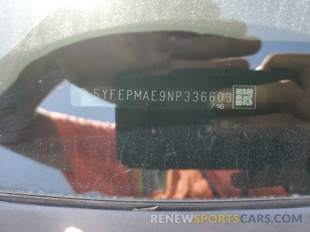 14 Фотография поврежденного автомобиля 5YFEPMAE9NP336603 TOYOTA COROLLA 2022