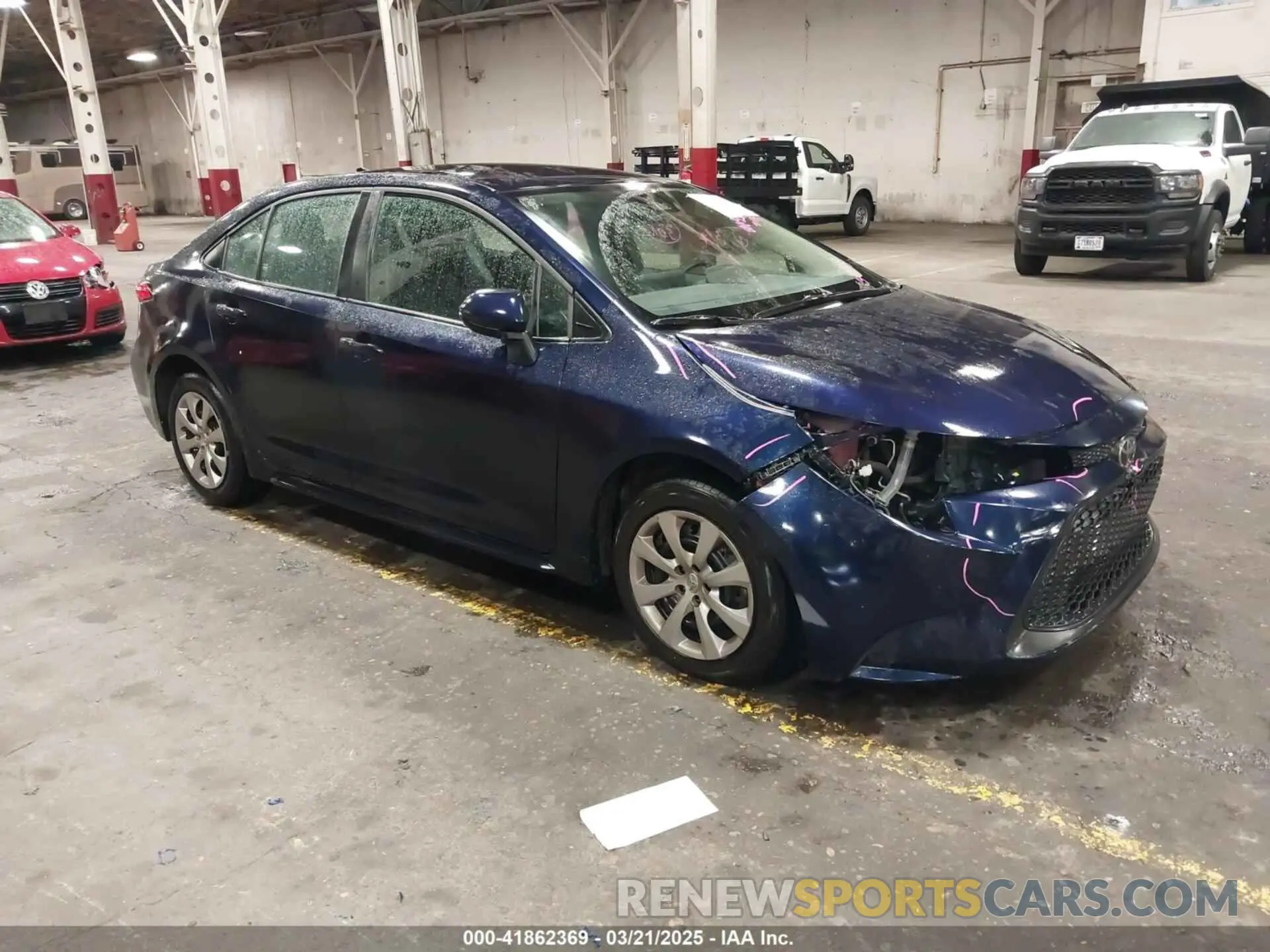 1 Фотография поврежденного автомобиля 5YFEPMAE9NP366362 TOYOTA COROLLA 2022