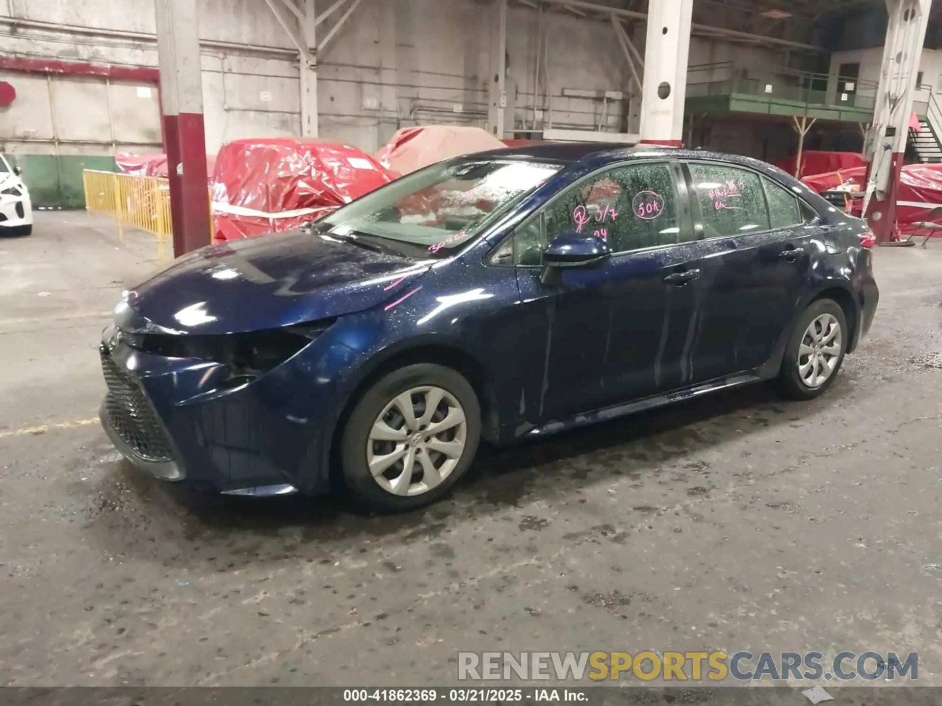 2 Фотография поврежденного автомобиля 5YFEPMAE9NP366362 TOYOTA COROLLA 2022
