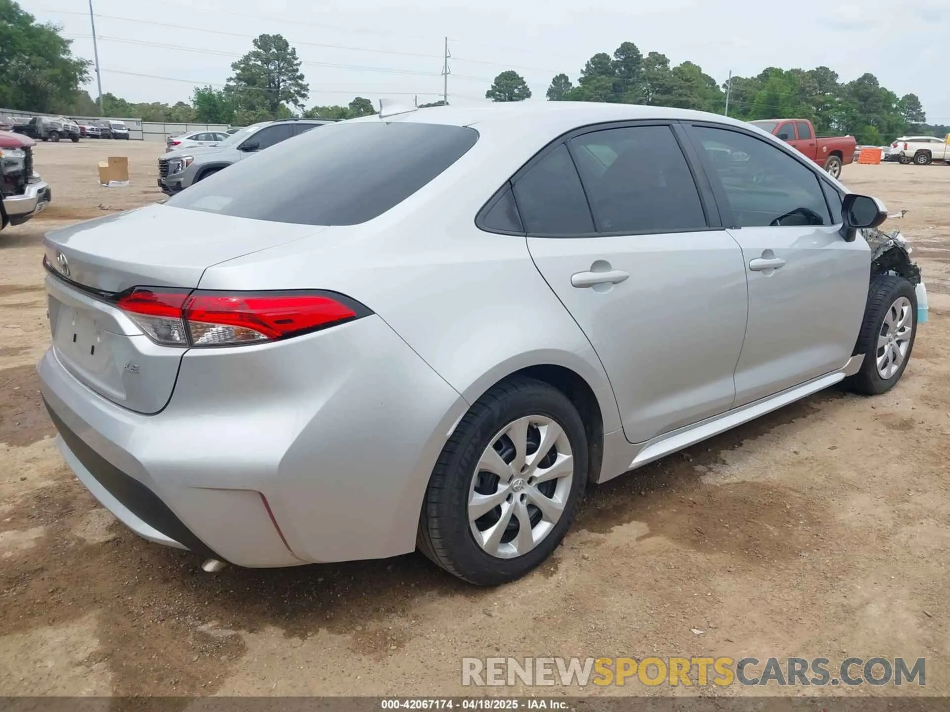 4 Фотография поврежденного автомобиля 5YFEPMAE9NP382593 TOYOTA COROLLA 2022