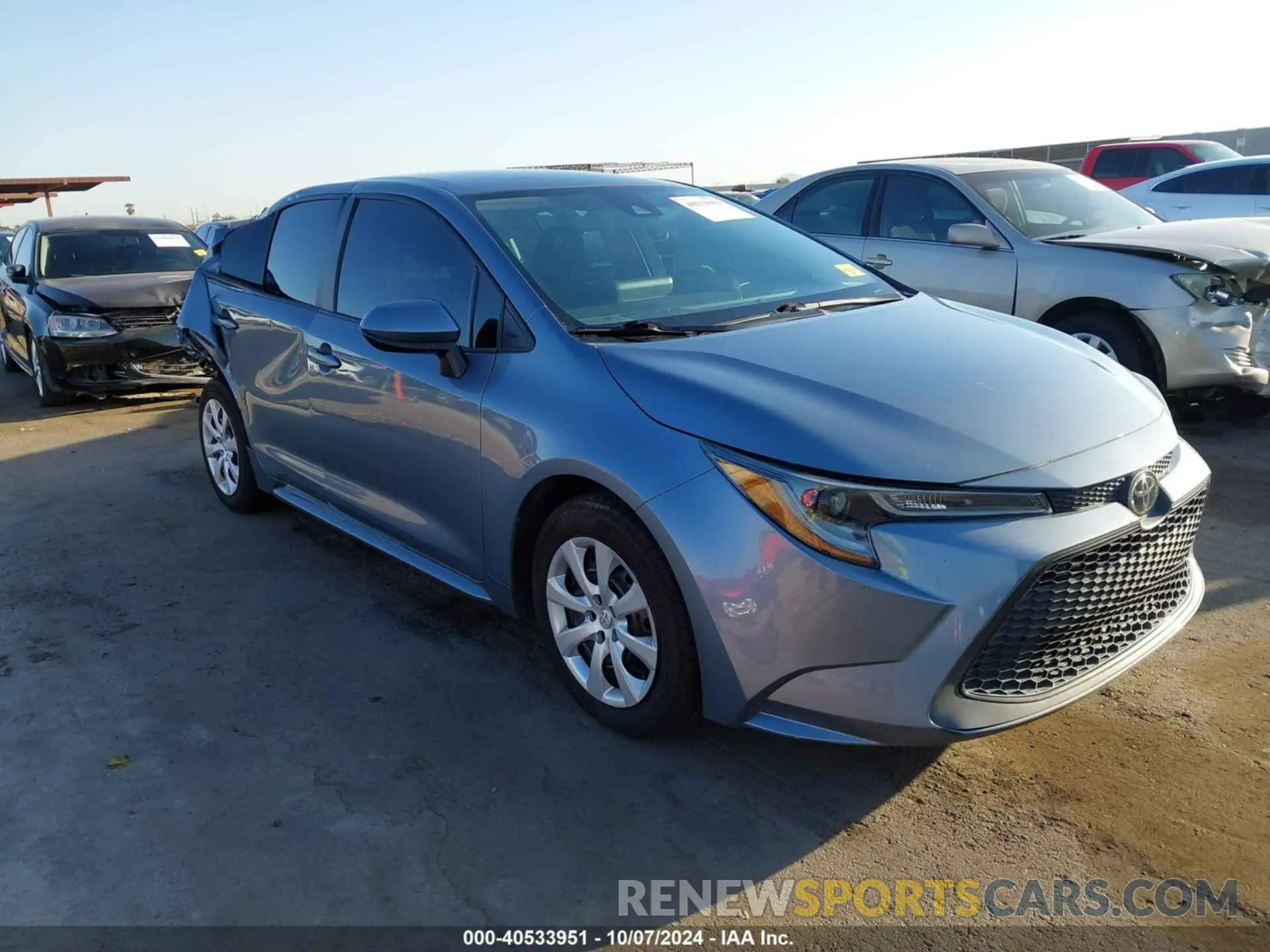 1 Photograph of a damaged car 5YFEPMAEXNP317591 TOYOTA COROLLA 2022