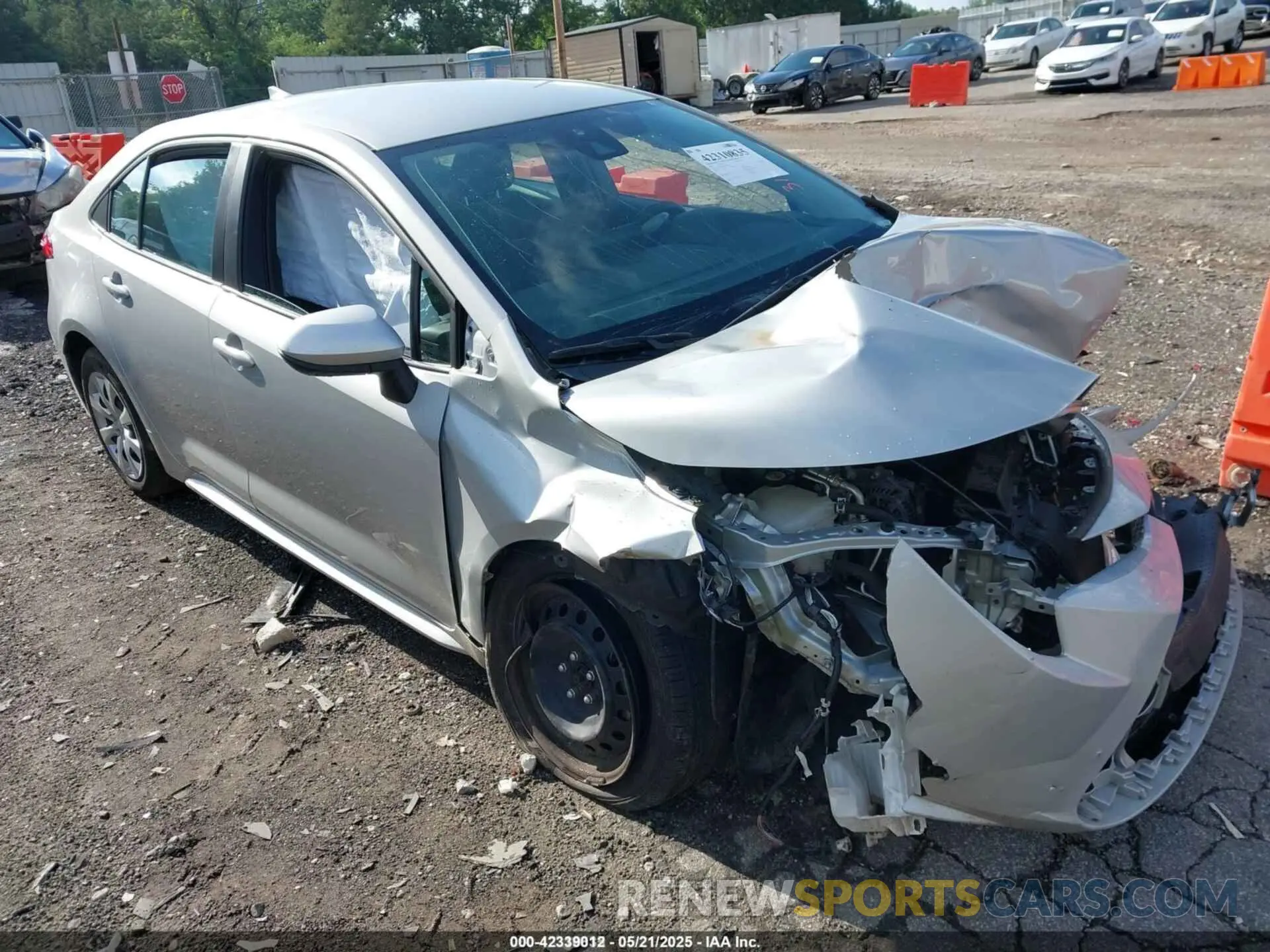 1 Photograph of a damaged car 5YFEPMAEXNP318580 TOYOTA COROLLA 2022