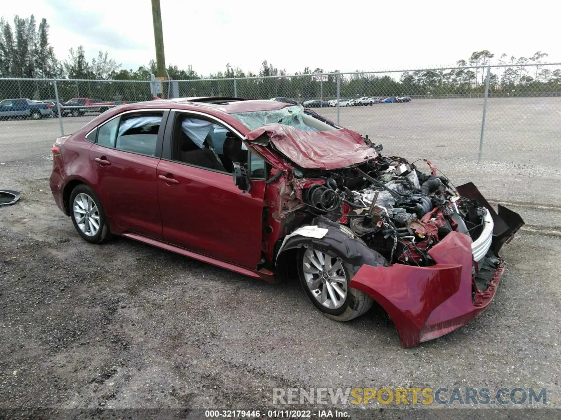 1 Photograph of a damaged car 5YFFPMAE0NP276053 TOYOTA COROLLA 2022