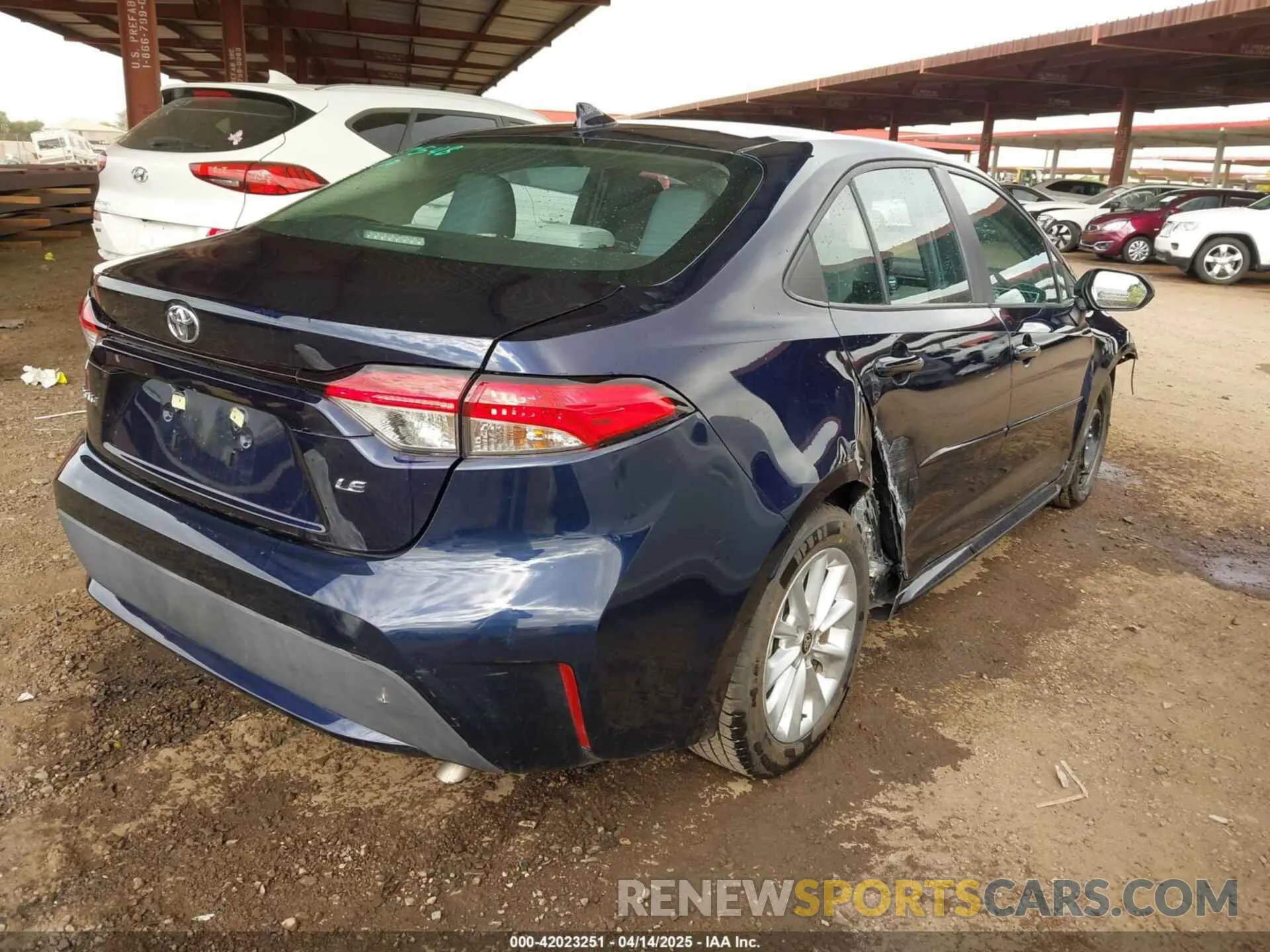 4 Фотография поврежденного автомобиля 5YFHPMAE8NP334547 TOYOTA COROLLA 2022