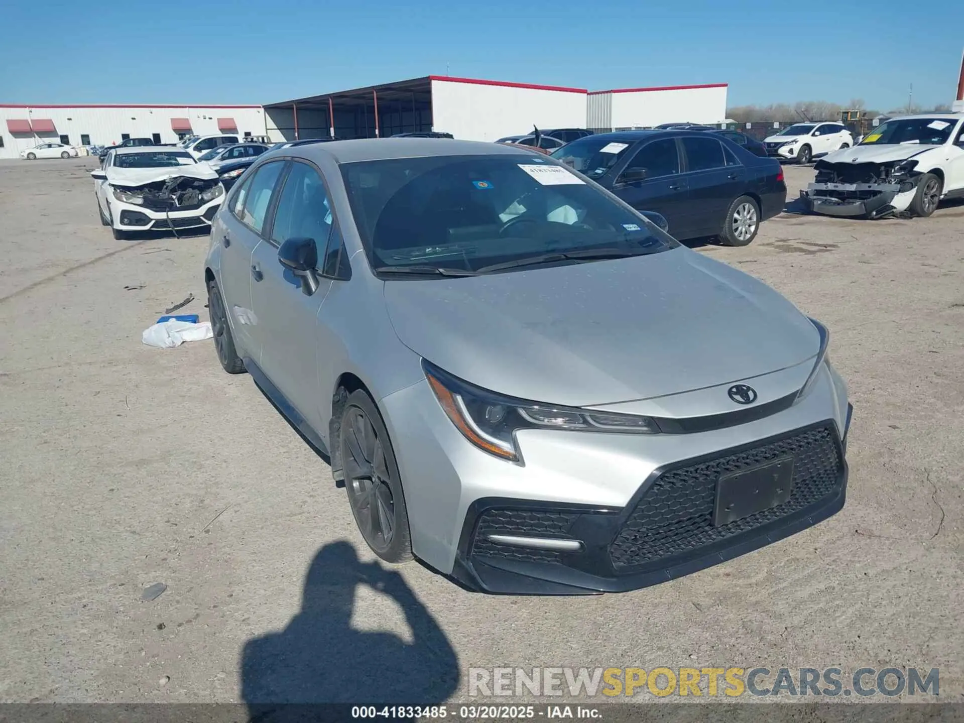 1 Photograph of a damaged car 5YFS4MCE1NP131432 TOYOTA COROLLA 2022