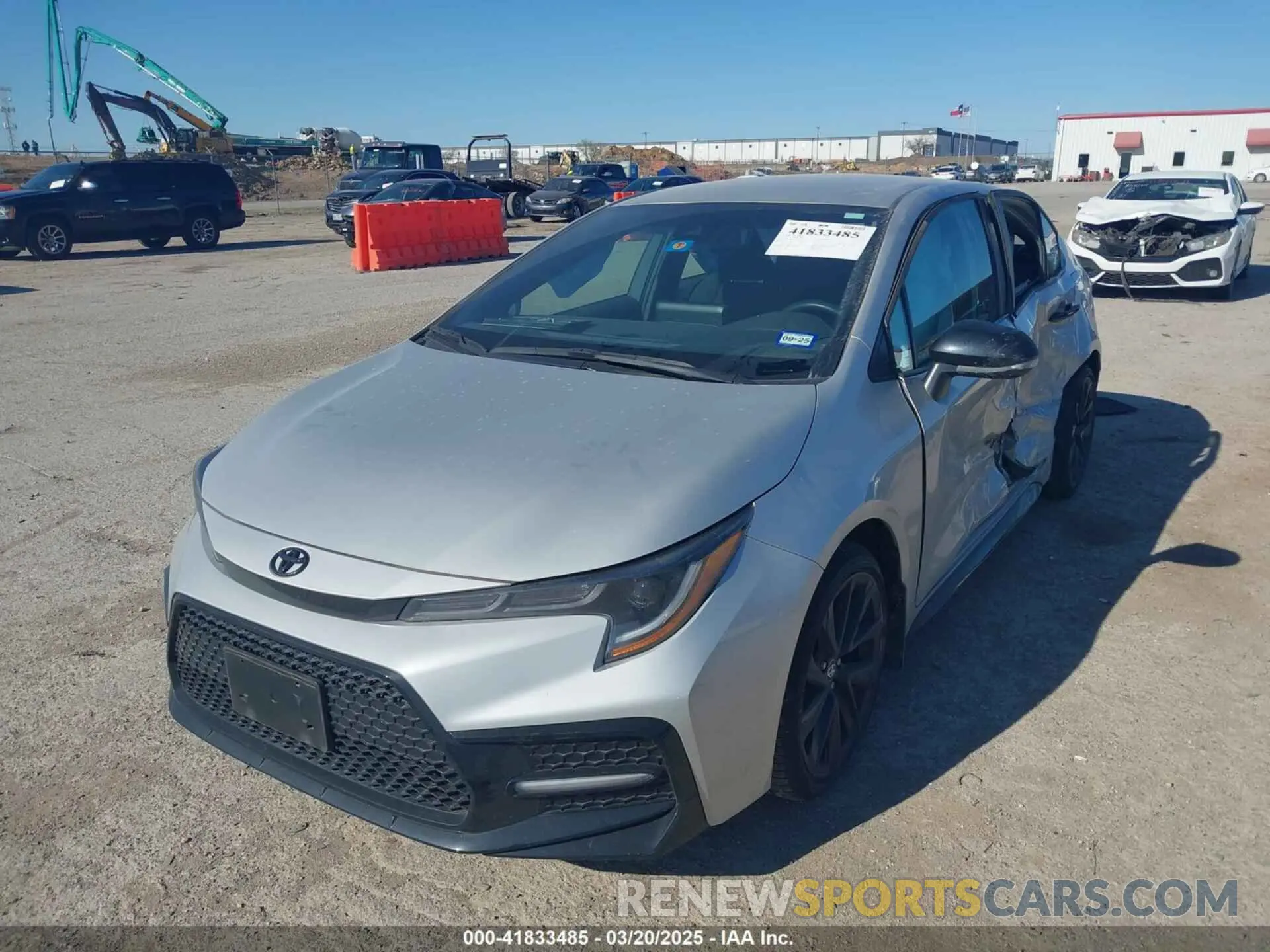 2 Photograph of a damaged car 5YFS4MCE1NP131432 TOYOTA COROLLA 2022