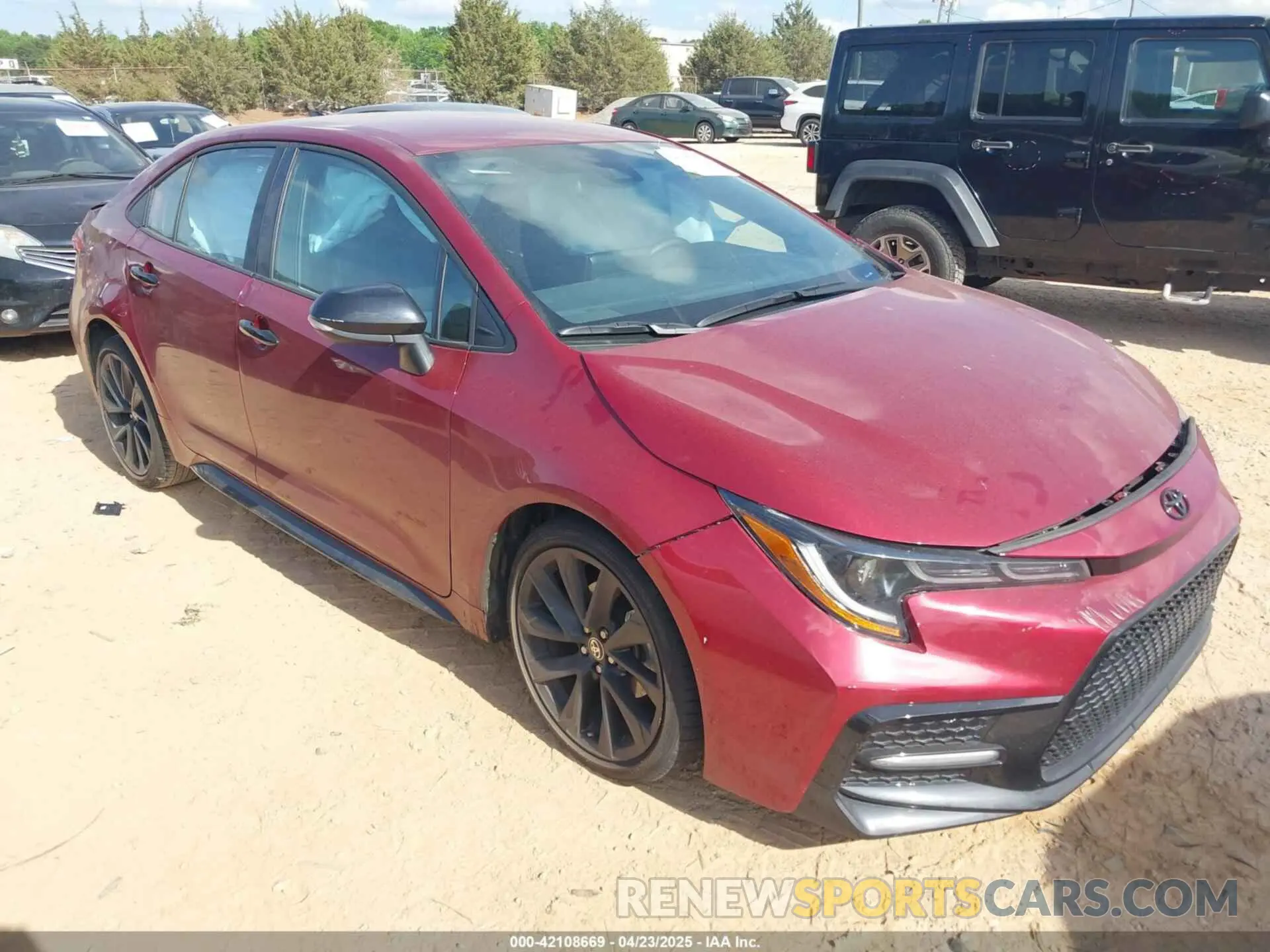 1 Photograph of a damaged car 5YFS4MCE3NP112056 TOYOTA COROLLA 2022