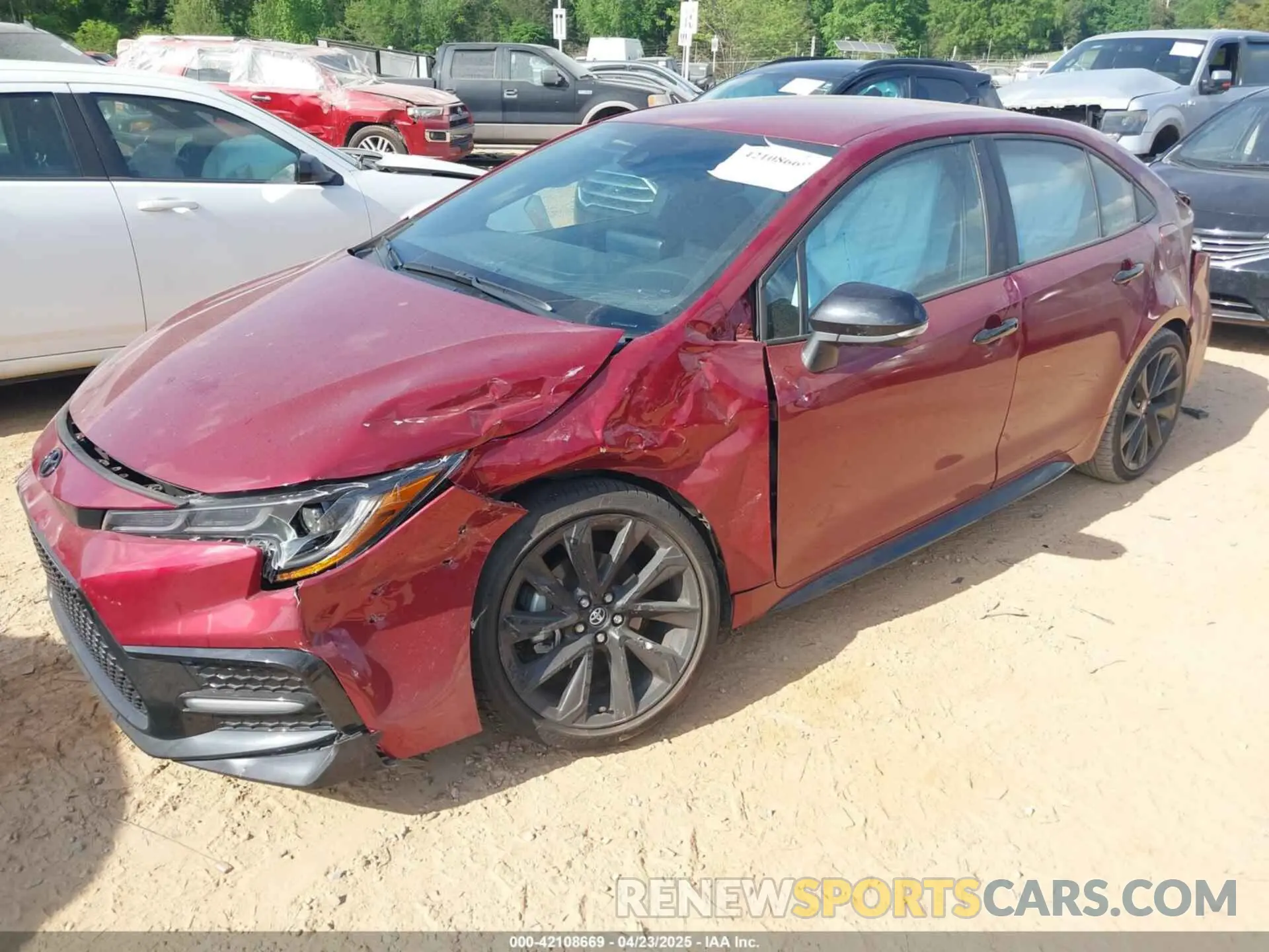 2 Photograph of a damaged car 5YFS4MCE3NP112056 TOYOTA COROLLA 2022