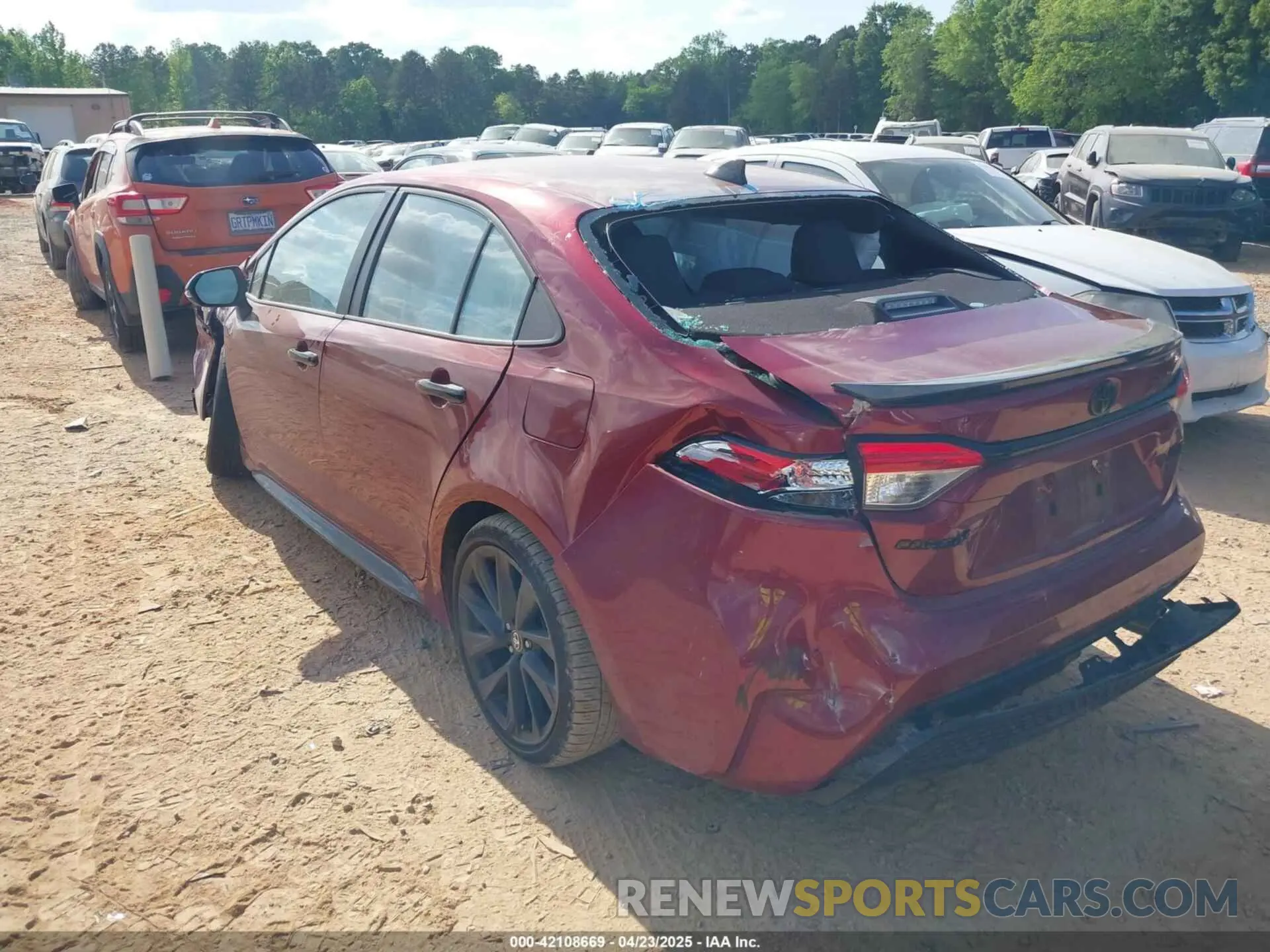 3 Photograph of a damaged car 5YFS4MCE3NP112056 TOYOTA COROLLA 2022