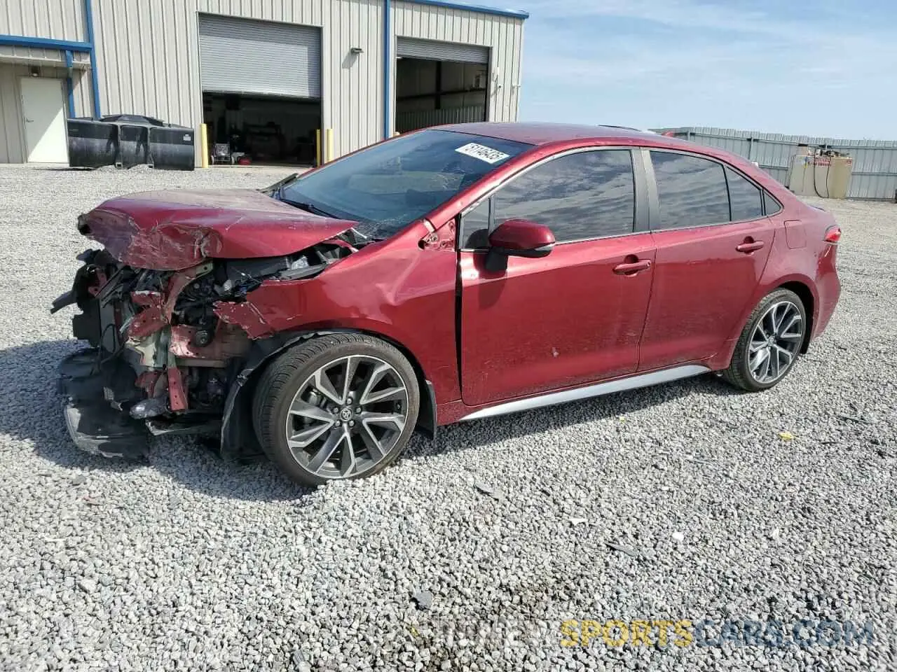 1 Photograph of a damaged car 5YFS4MCE5NP107084 TOYOTA COROLLA 2022