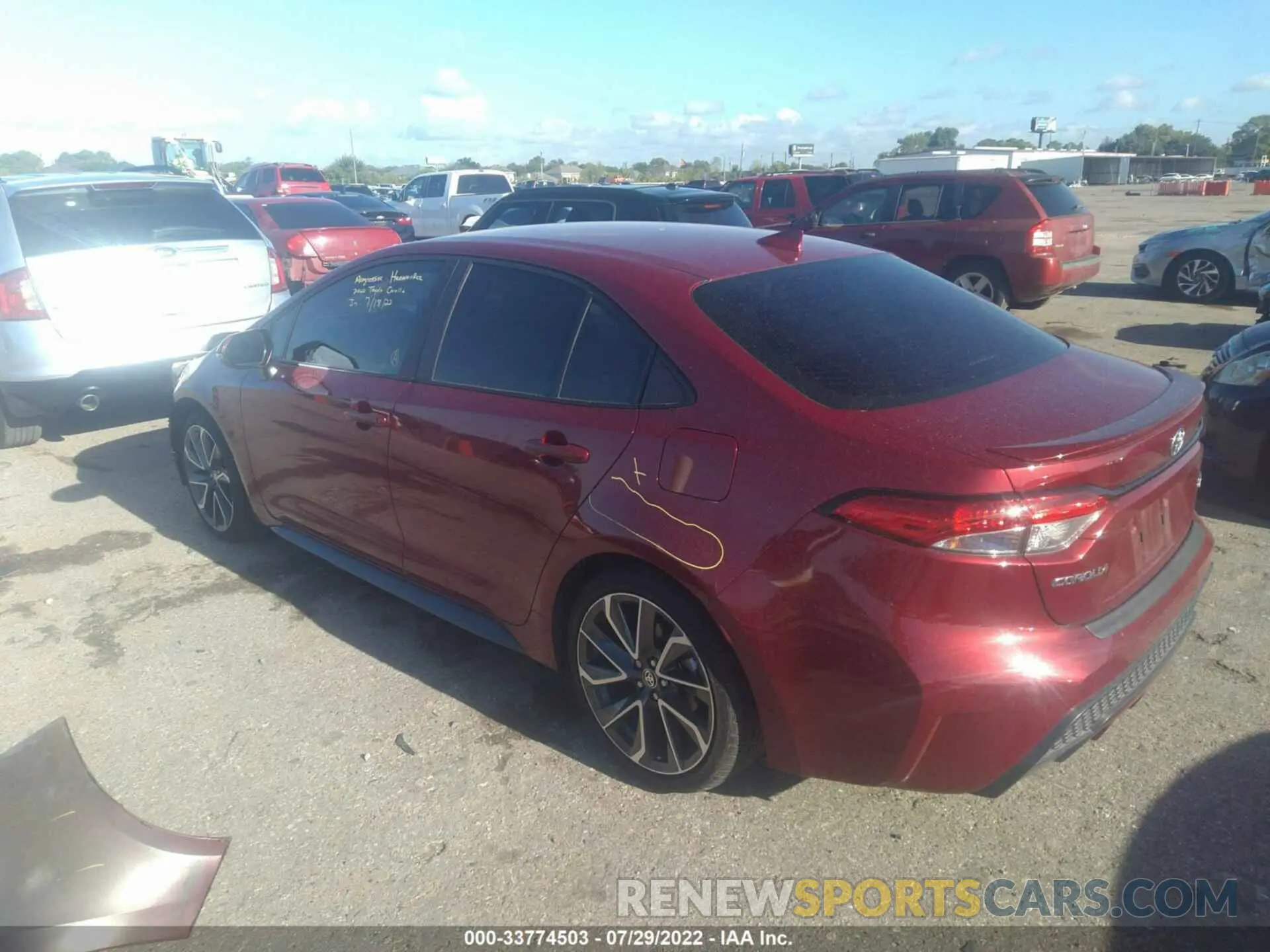 3 Фотография поврежденного автомобиля 5YFS4MCE5NP109000 TOYOTA COROLLA 2022