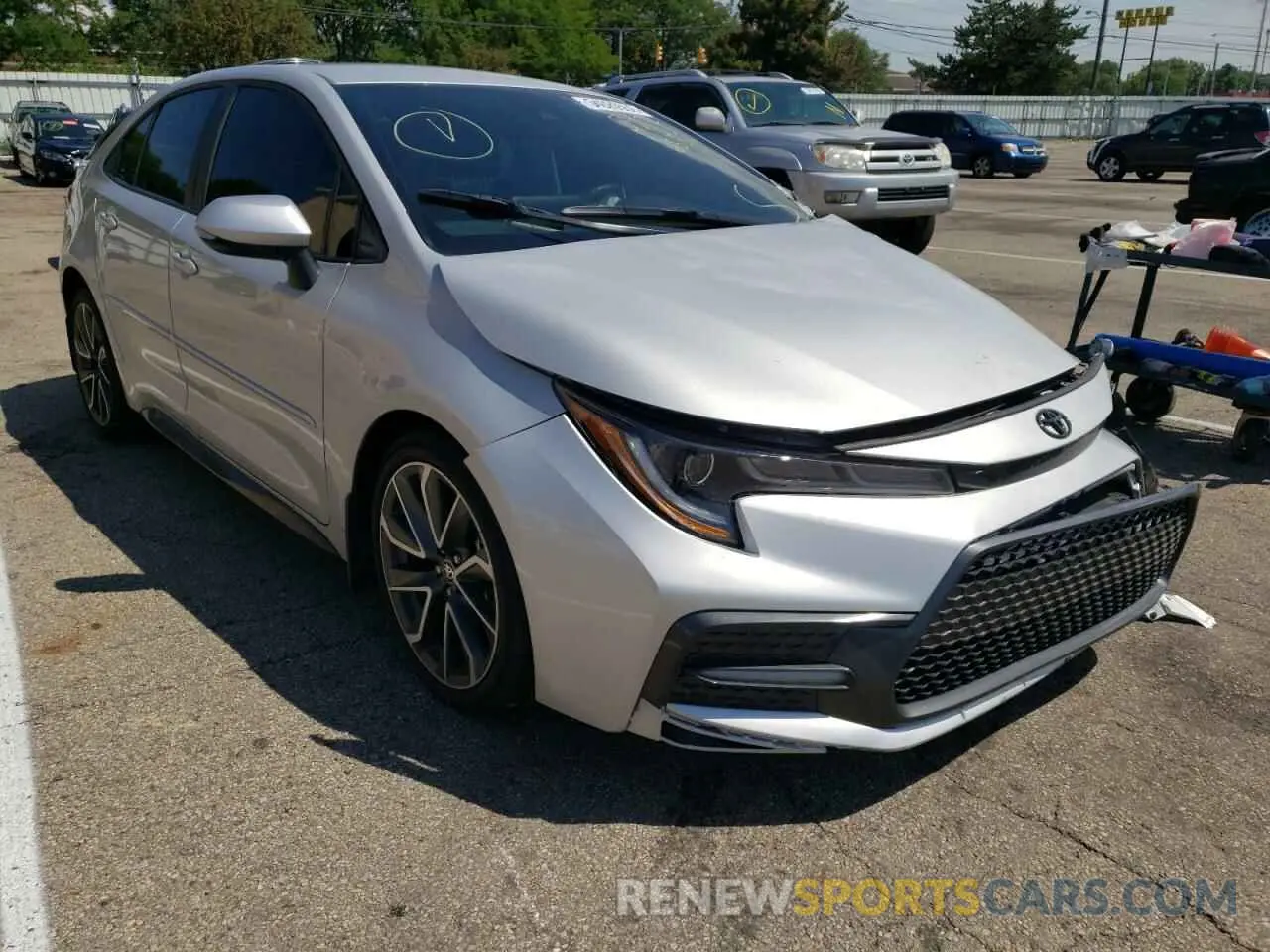 1 Photograph of a damaged car 5YFS4MCE7NP102811 TOYOTA COROLLA 2022