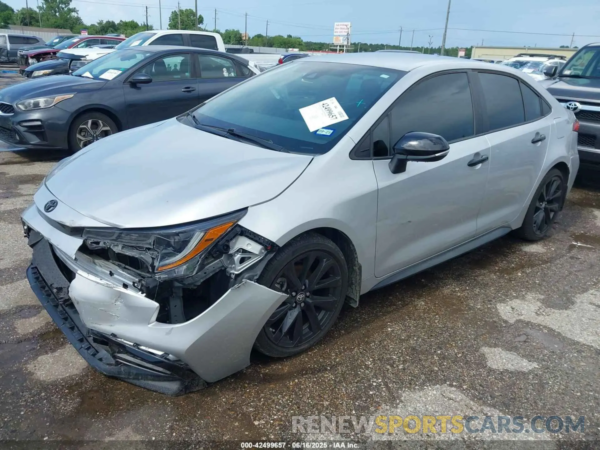 2 Photograph of a damaged car 5YFS4MCE9NP117701 TOYOTA COROLLA 2022