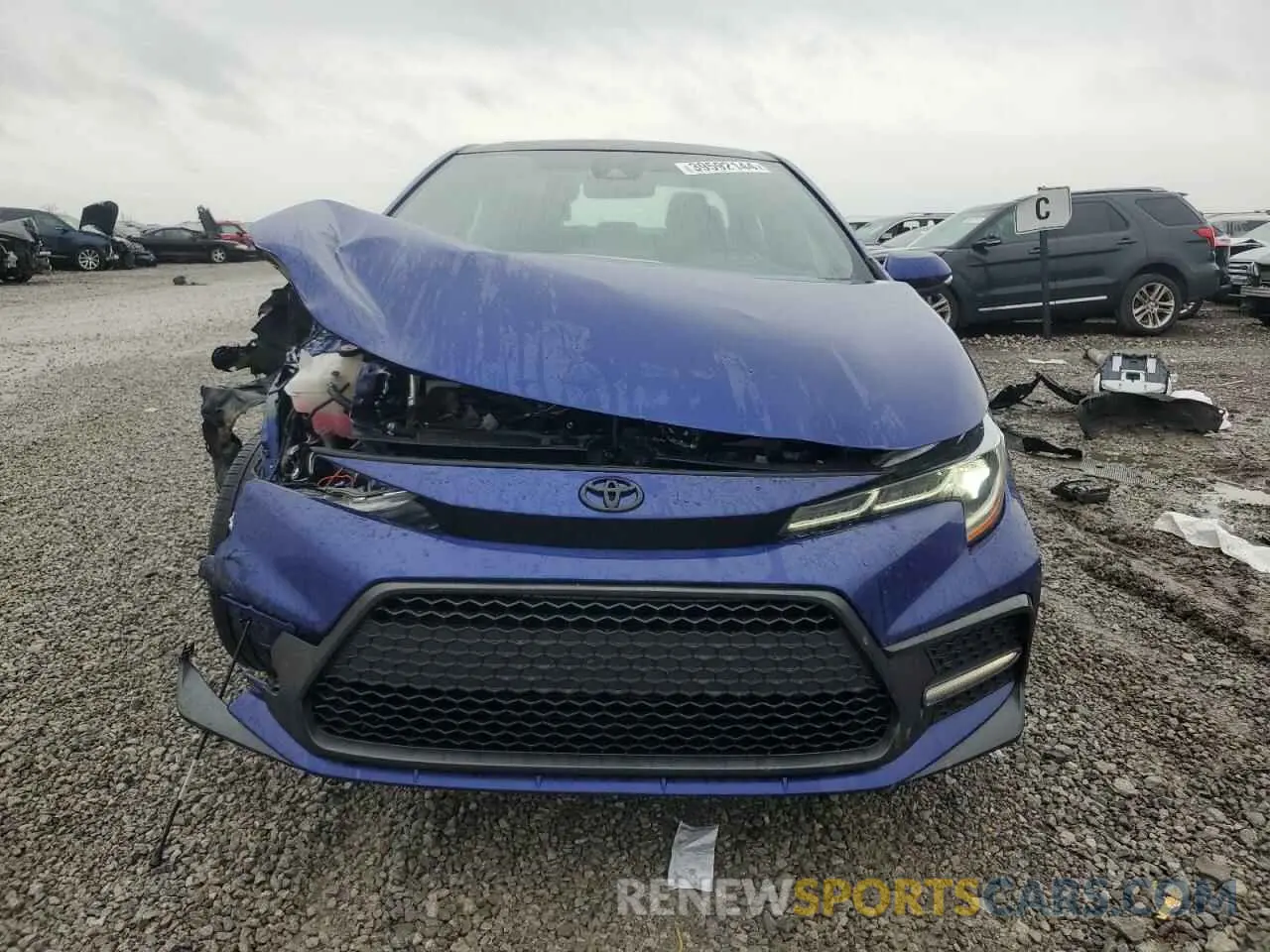 5 Photograph of a damaged car 5YFT4MCE1NP103702 TOYOTA COROLLA 2022