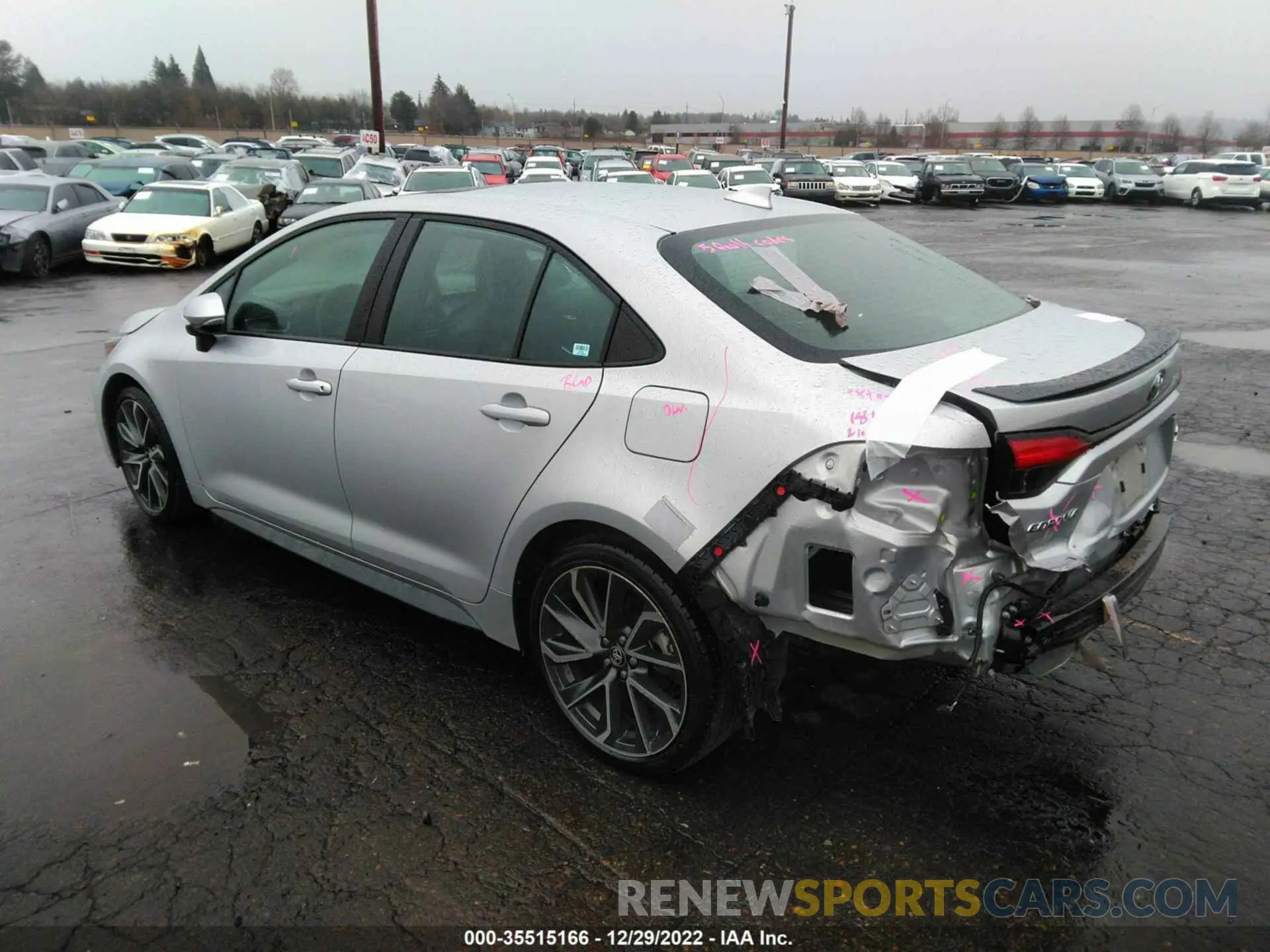 3 Фотография поврежденного автомобиля 5YFT4MCEXNP097947 TOYOTA COROLLA 2022