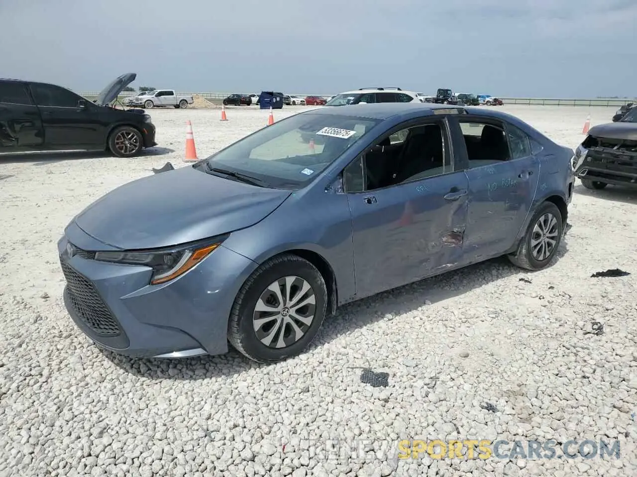 1 Photograph of a damaged car JTDEAMDE0N3008380 TOYOTA COROLLA 2022
