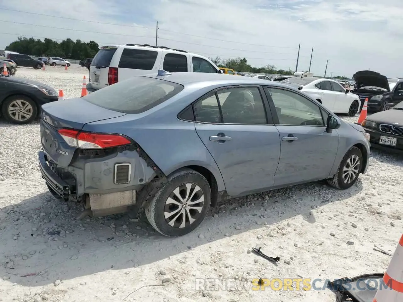3 Photograph of a damaged car JTDEAMDE0N3008380 TOYOTA COROLLA 2022