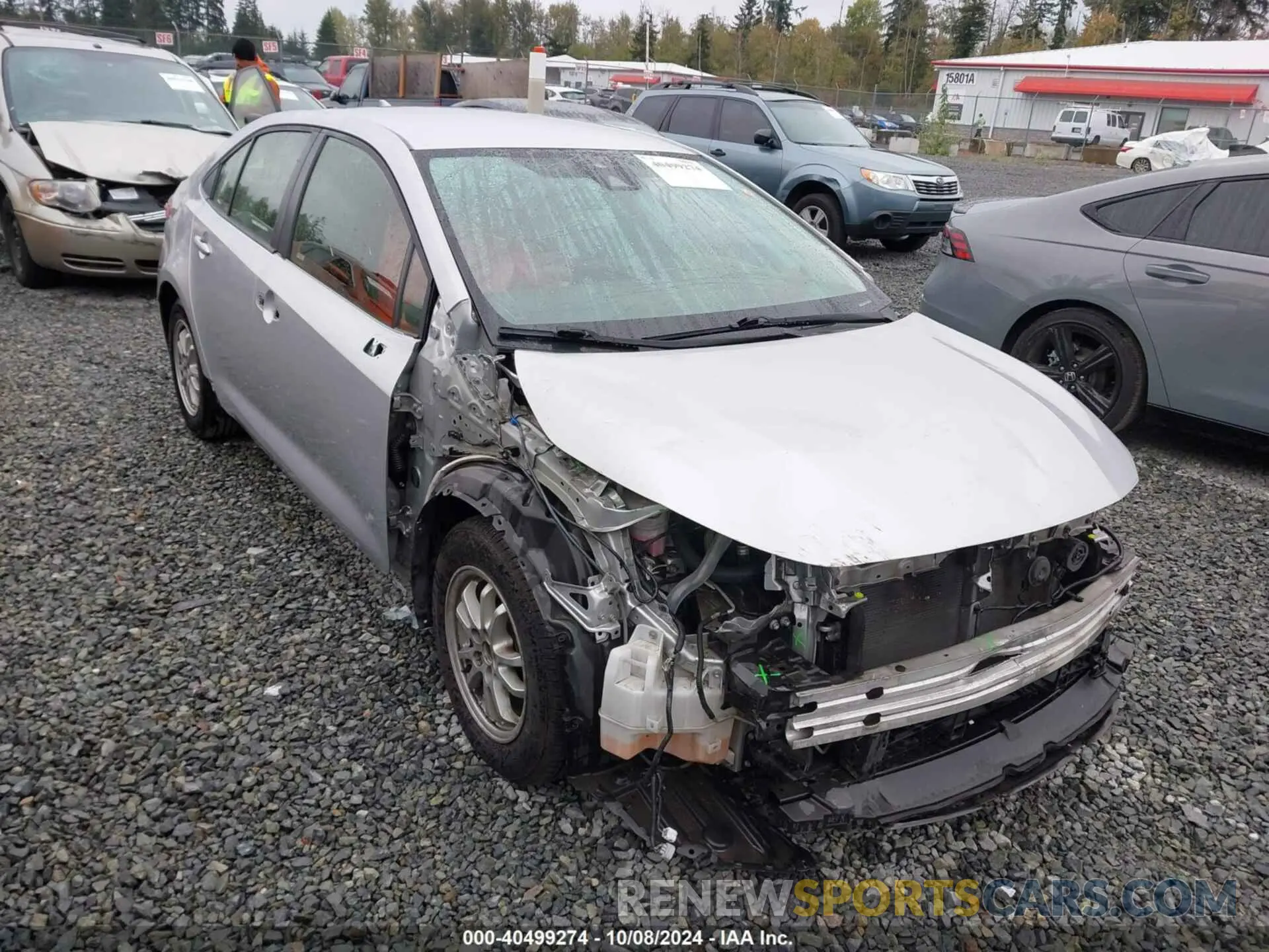 1 Photograph of a damaged car JTDEAMDE0NJ047613 TOYOTA COROLLA 2022