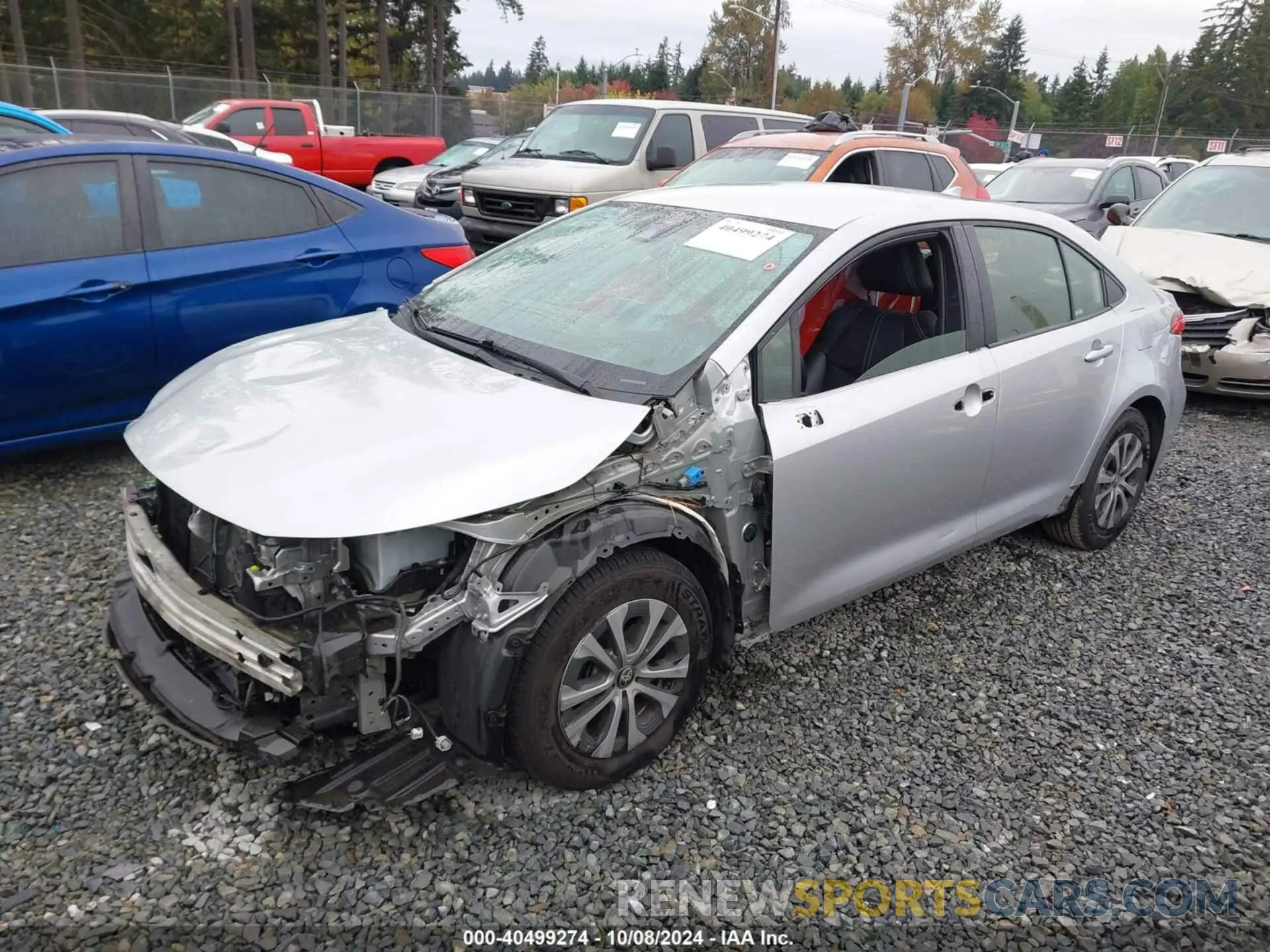 2 Photograph of a damaged car JTDEAMDE0NJ047613 TOYOTA COROLLA 2022