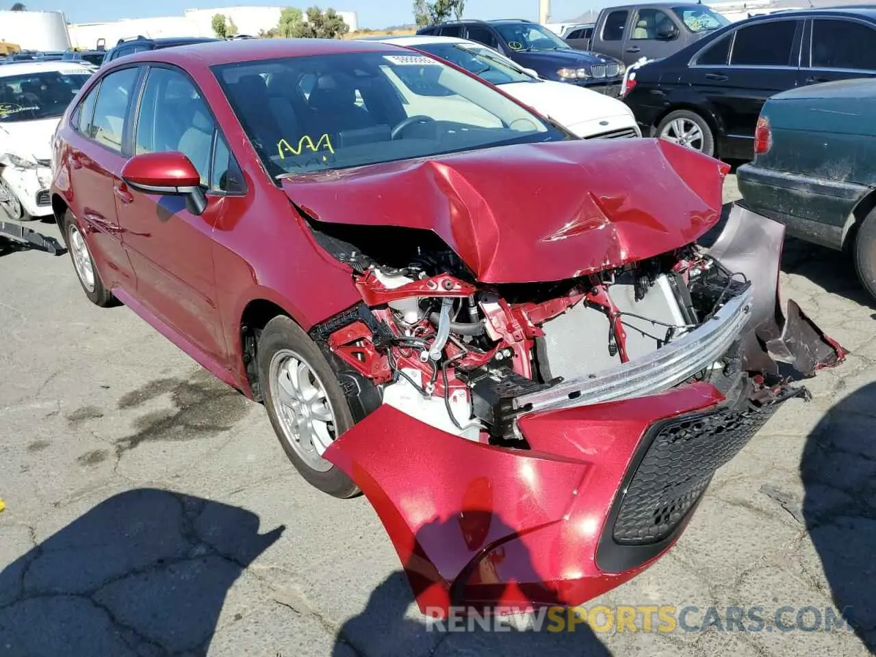 1 Photograph of a damaged car JTDEAMDE0NJ050320 TOYOTA COROLLA 2022