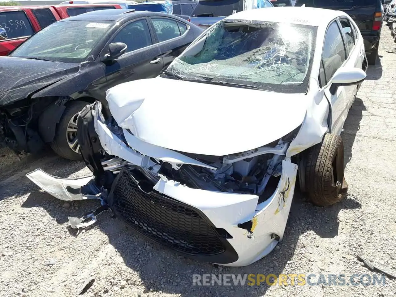 2 Photograph of a damaged car JTDEAMDE1N3007240 TOYOTA COROLLA 2022