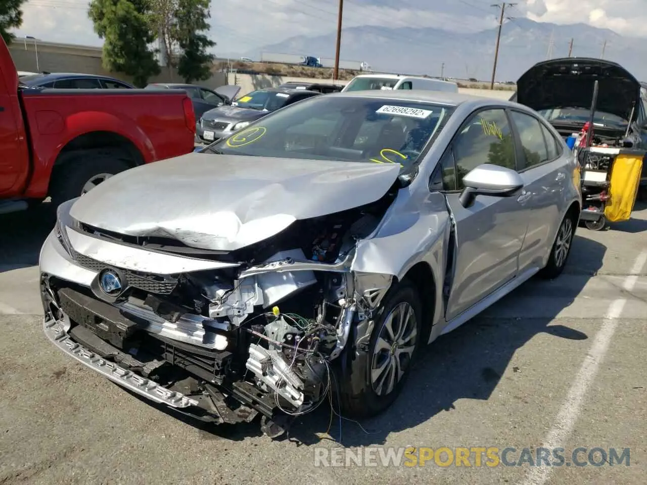 2 Photograph of a damaged car JTDEAMDE1N3014060 TOYOTA COROLLA 2022