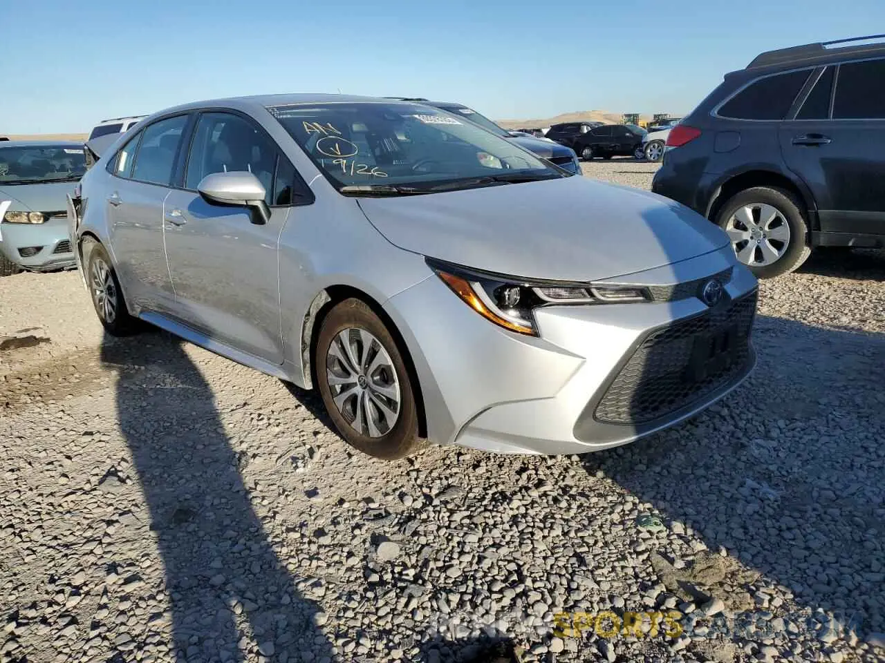 1 Фотография поврежденного автомобиля JTDEAMDE1NJ047538 TOYOTA COROLLA 2022