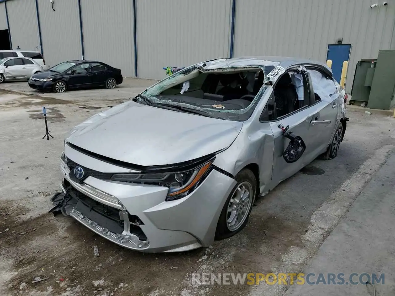 2 Photograph of a damaged car JTDEAMDE1NJ057065 TOYOTA COROLLA 2022