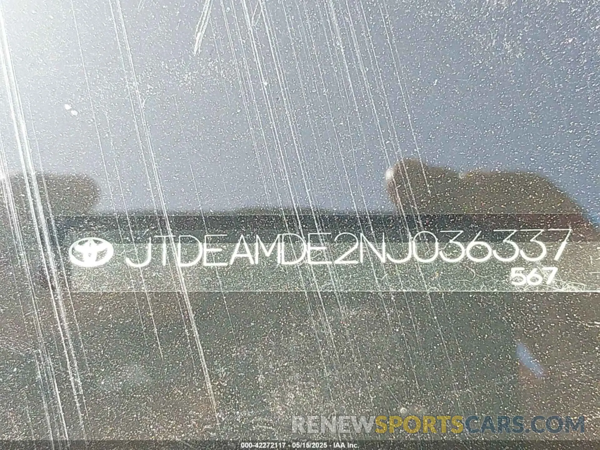9 Фотография поврежденного автомобиля JTDEAMDE2NJ036337 TOYOTA COROLLA 2022