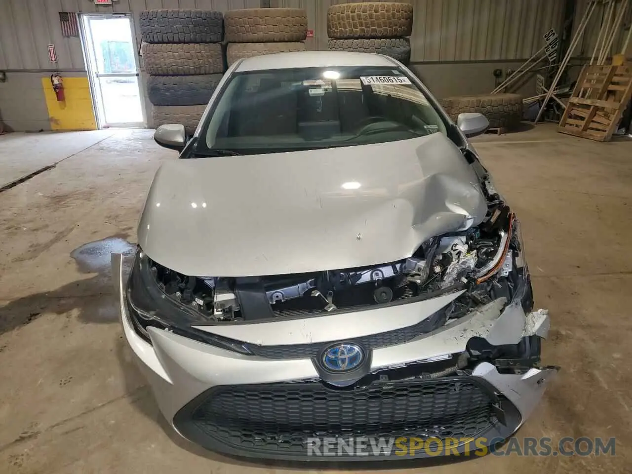 5 Photograph of a damaged car JTDEAMDE2NJ049444 TOYOTA COROLLA 2022