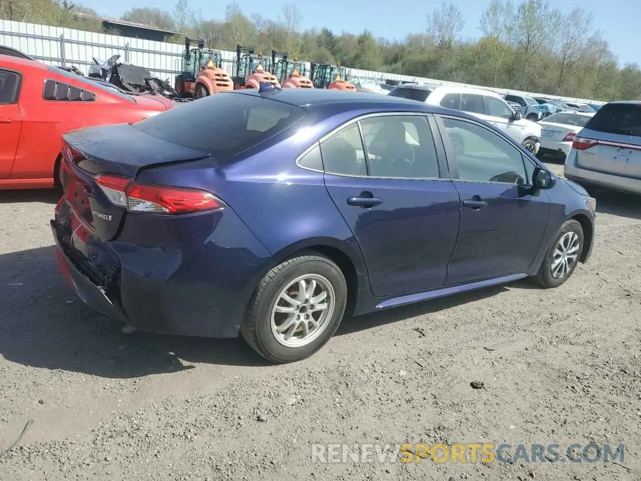 3 Photograph of a damaged car JTDEAMDE2NJ049461 TOYOTA COROLLA 2022