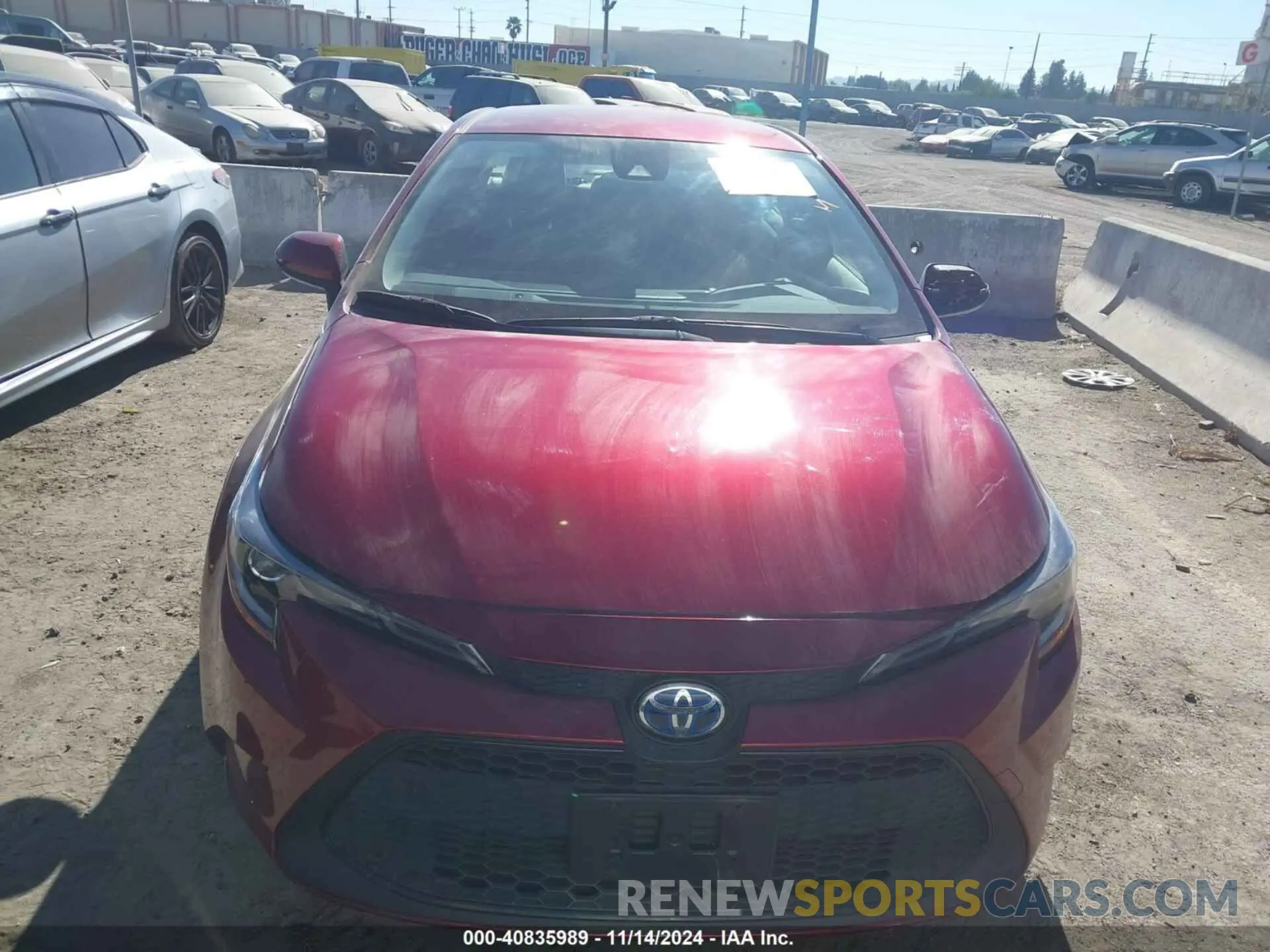 12 Фотография поврежденного автомобиля JTDEAMDE2NJ057589 TOYOTA COROLLA 2022