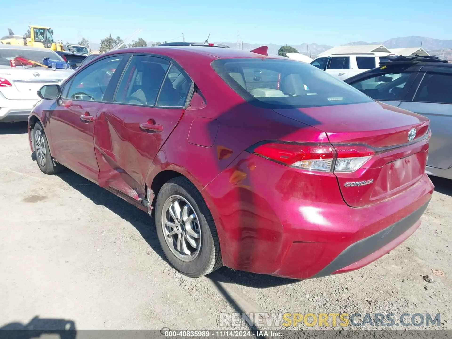 3 Фотография поврежденного автомобиля JTDEAMDE2NJ057589 TOYOTA COROLLA 2022