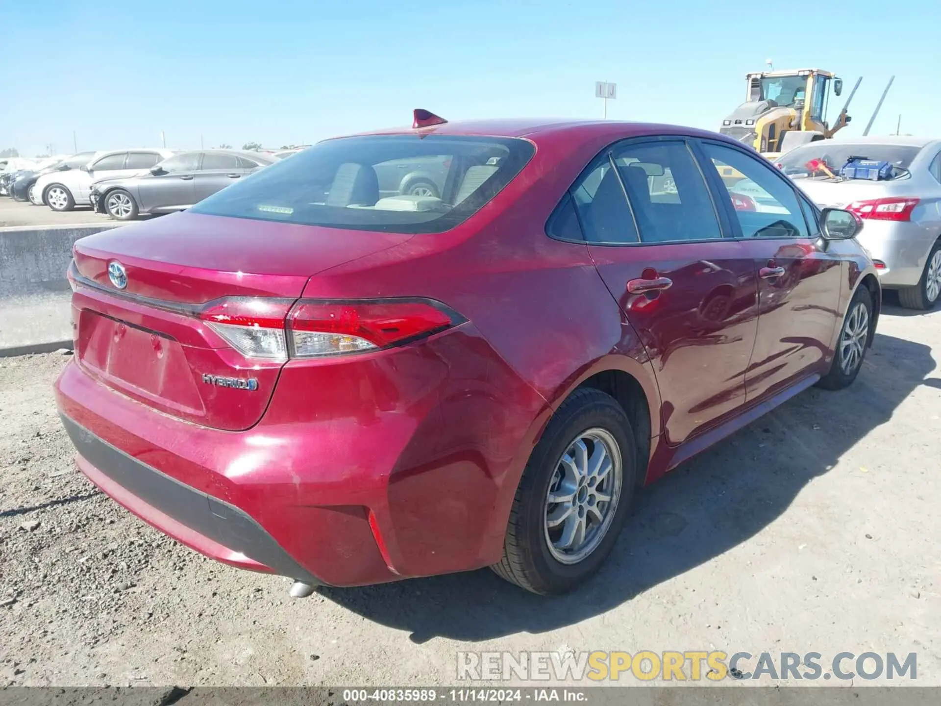 4 Фотография поврежденного автомобиля JTDEAMDE2NJ057589 TOYOTA COROLLA 2022