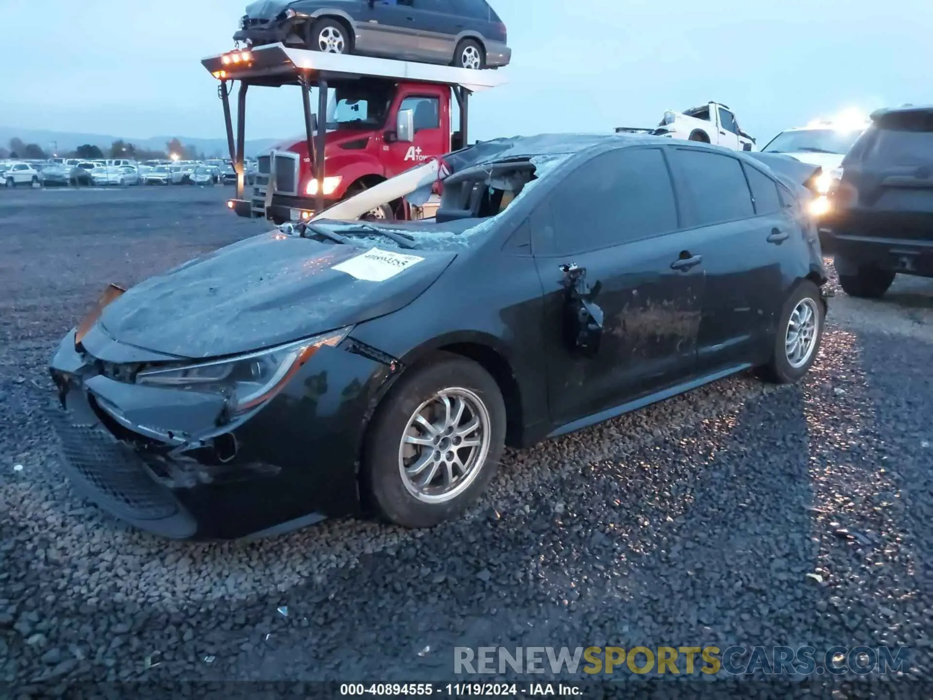 2 Photograph of a damaged car JTDEAMDE3NJ045869 TOYOTA COROLLA 2022