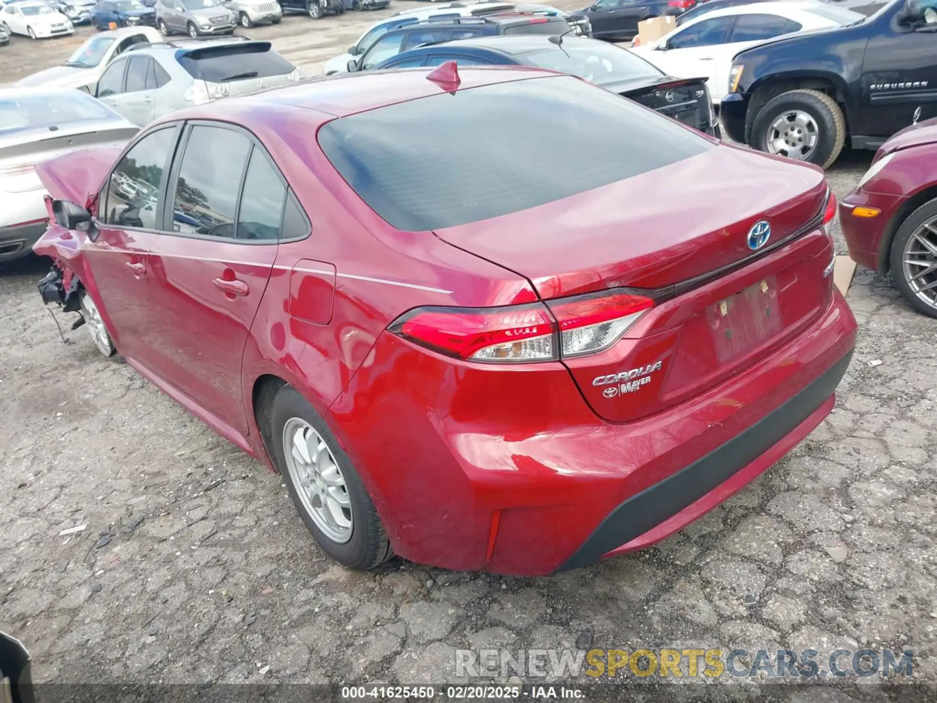 3 Photograph of a damaged car JTDEAMDE3NJ055141 TOYOTA COROLLA 2022