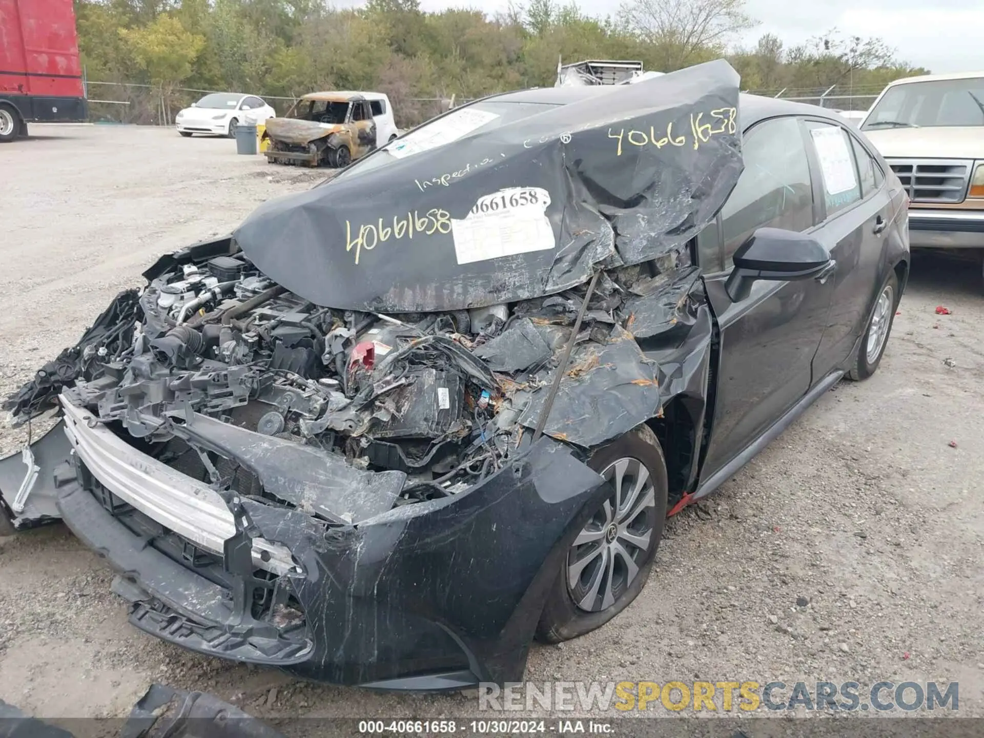 2 Фотография поврежденного автомобиля JTDEAMDE4NJ037330 TOYOTA COROLLA 2022