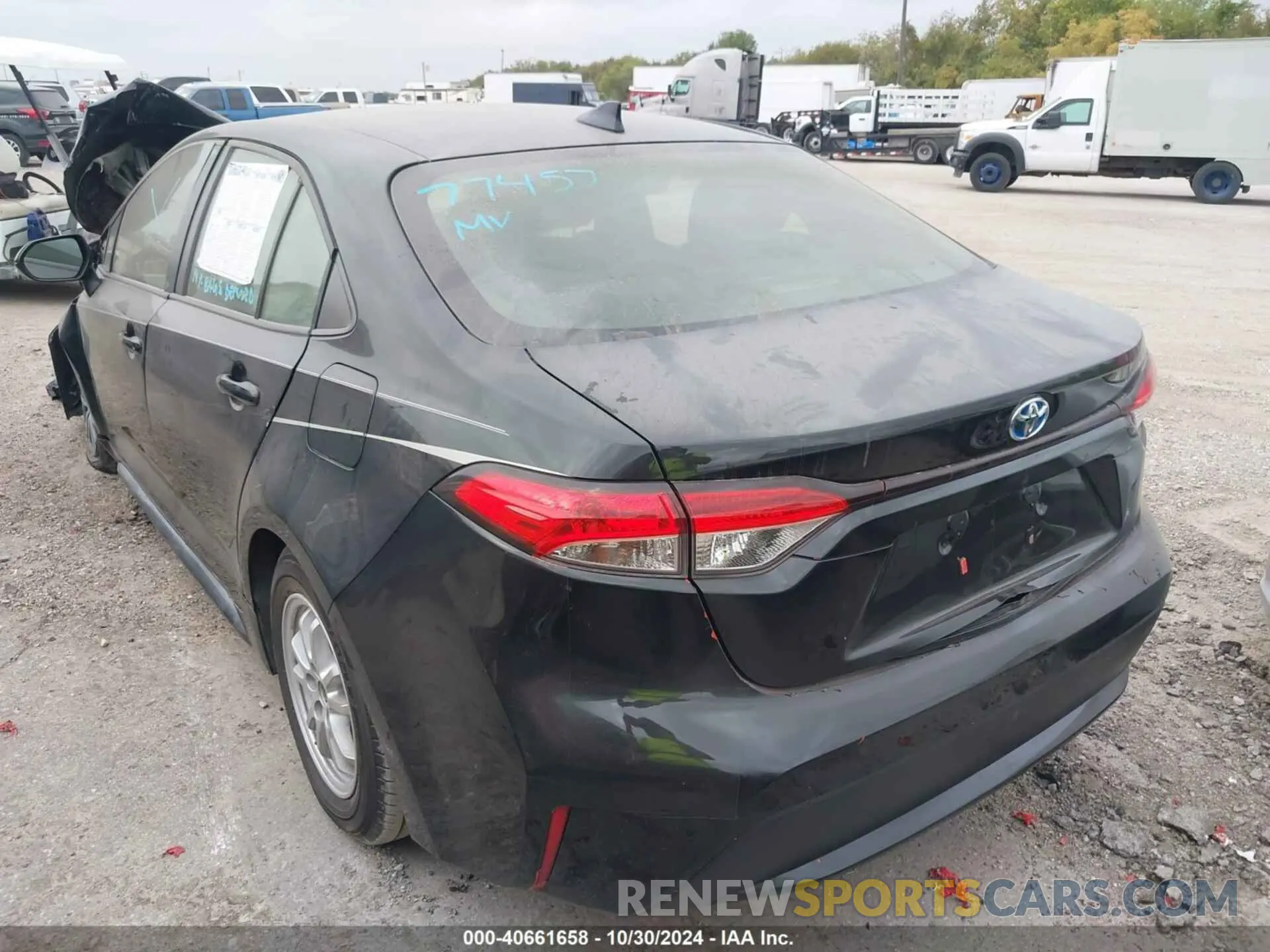 3 Фотография поврежденного автомобиля JTDEAMDE4NJ037330 TOYOTA COROLLA 2022