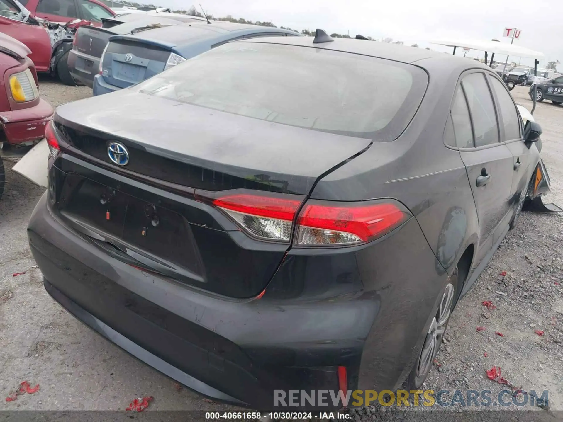 4 Фотография поврежденного автомобиля JTDEAMDE4NJ037330 TOYOTA COROLLA 2022