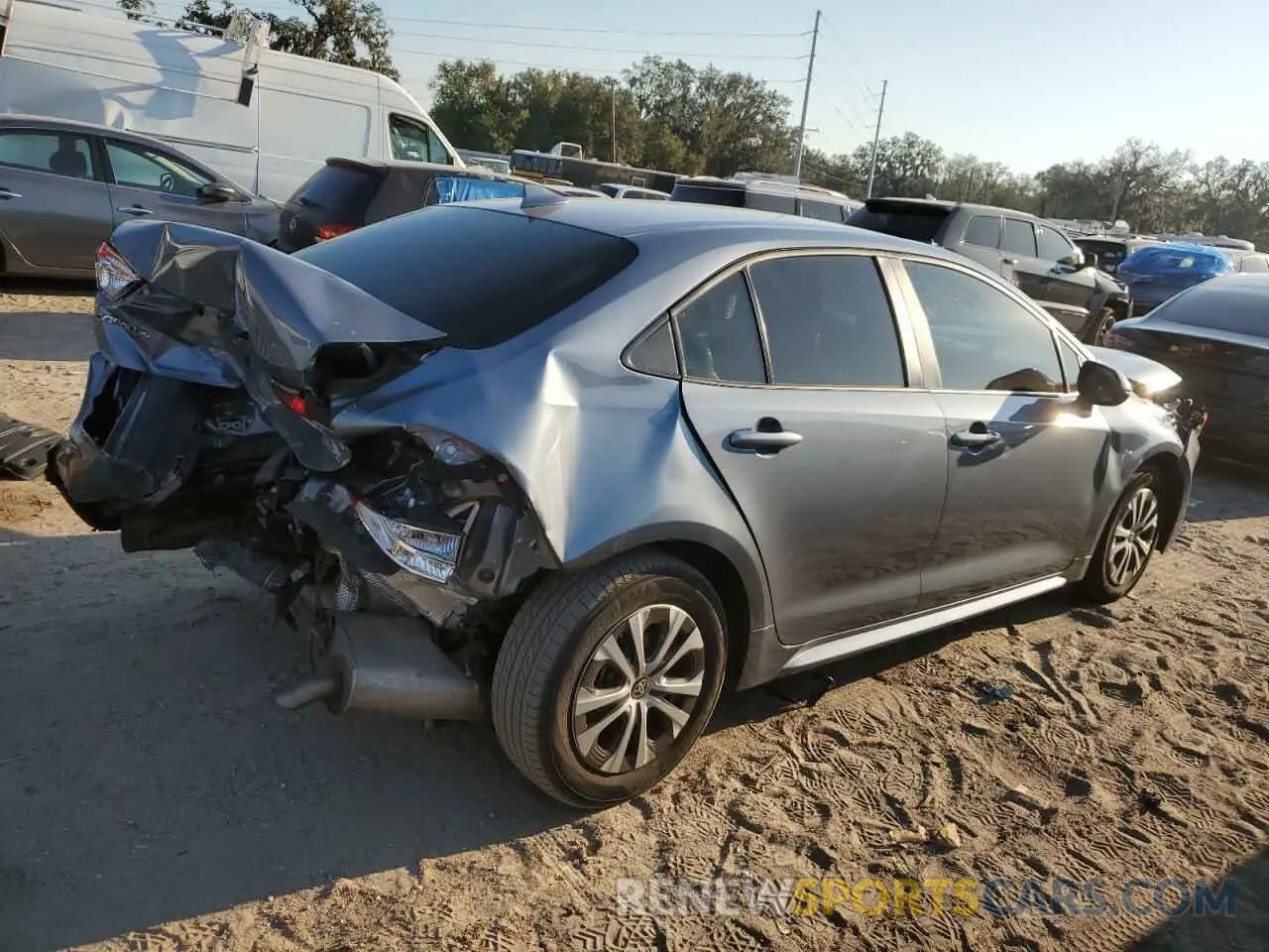 3 Фотография поврежденного автомобиля JTDEAMDE5N3004633 TOYOTA COROLLA 2022