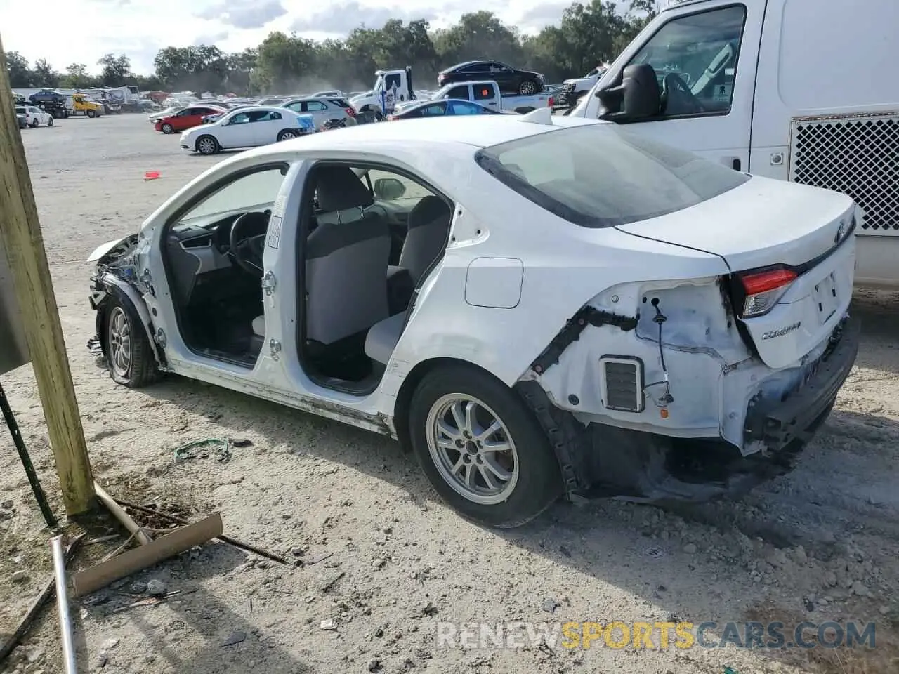2 Photograph of a damaged car JTDEAMDE5NJ053570 TOYOTA COROLLA 2022
