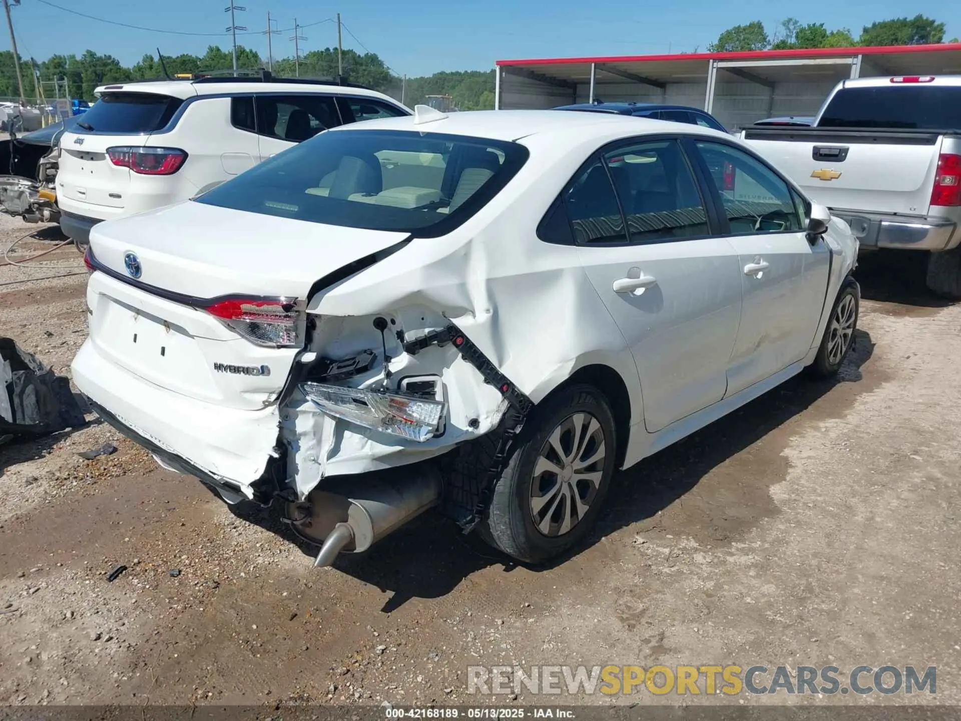 4 Фотография поврежденного автомобиля JTDEAMDE6N3002227 TOYOTA COROLLA 2022