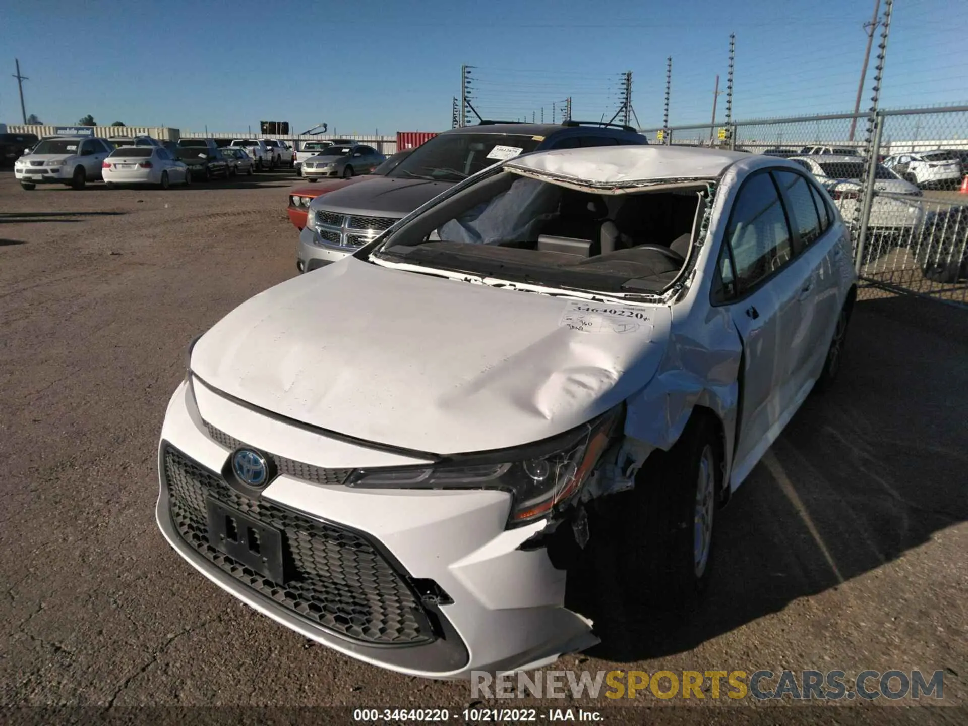6 Photograph of a damaged car JTDEAMDE6NJ038690 TOYOTA COROLLA 2022