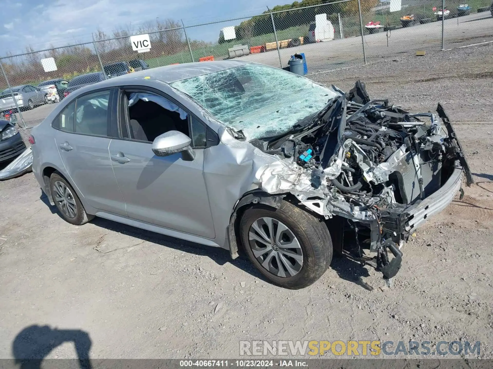1 Фотография поврежденного автомобиля JTDEAMDE6NJ039810 TOYOTA COROLLA 2022