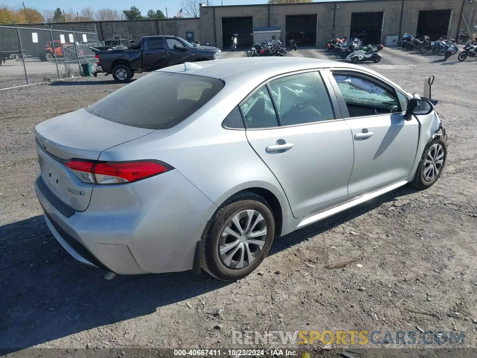 4 Фотография поврежденного автомобиля JTDEAMDE6NJ039810 TOYOTA COROLLA 2022