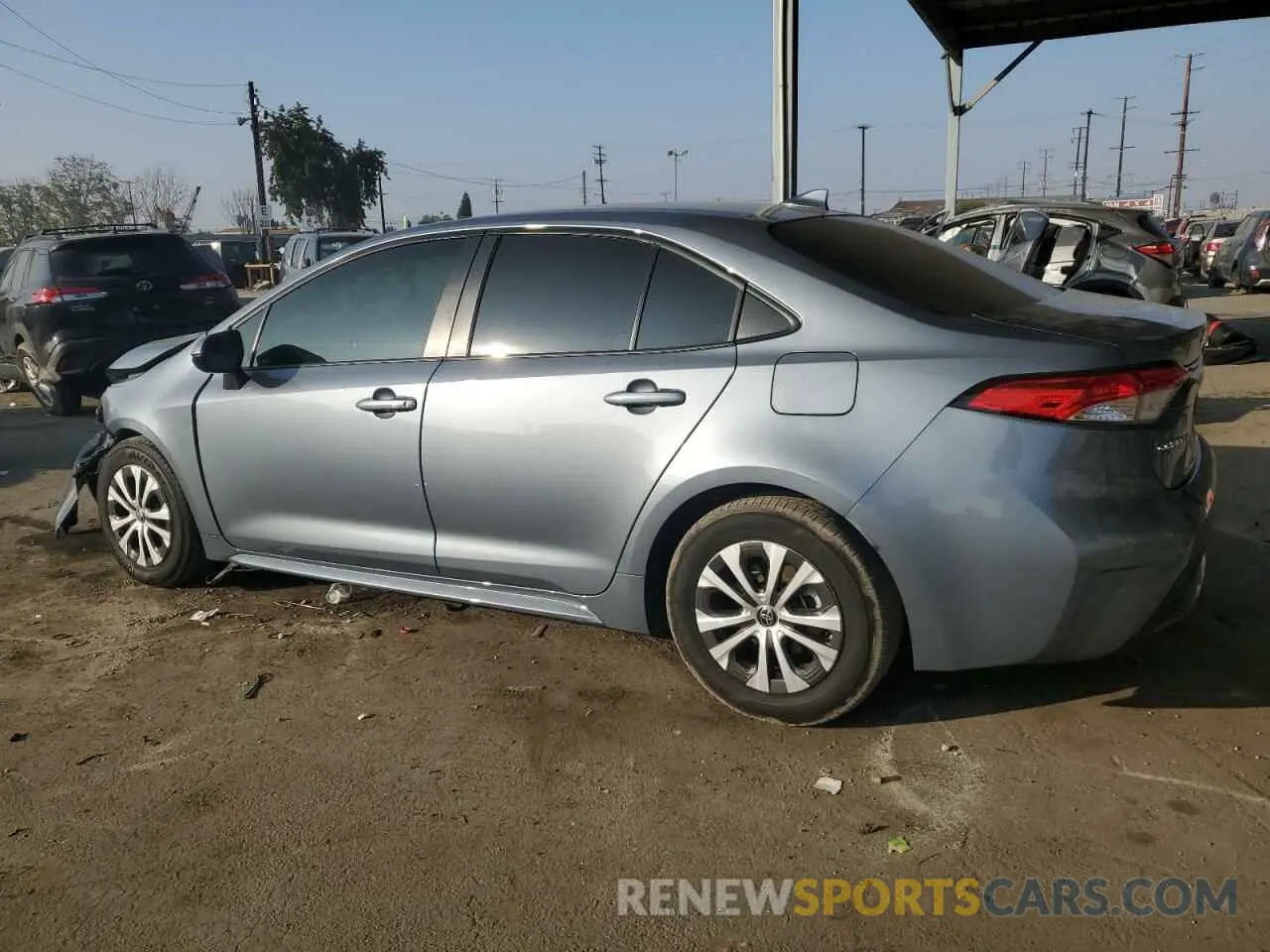 2 Фотография поврежденного автомобиля JTDEAMDE6NJ045400 TOYOTA COROLLA 2022